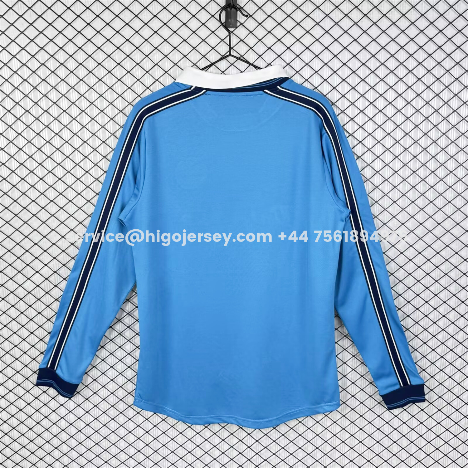 Higojerseys-Retro Napoli 1998-99 Home Long Sleeves Blue Jersey