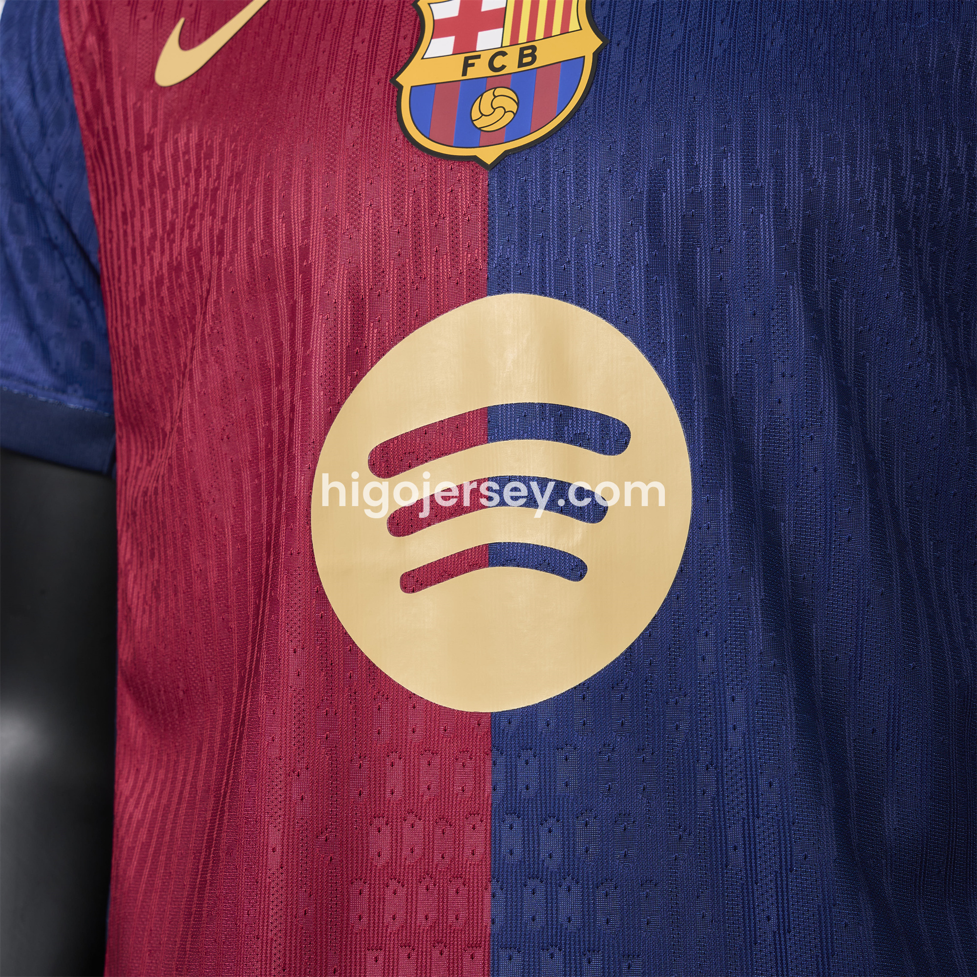 Higojerseys-【Copa del Rey Patch Set】Barcelona 24-25 Home Jersey - Player Version