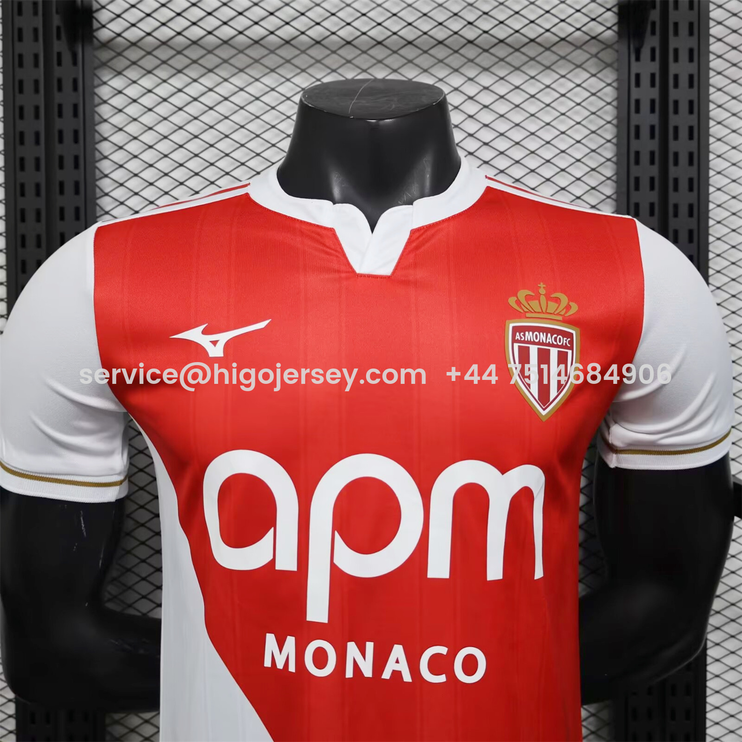 Higojerseys-AS Monaco 25-26 Home Jersey - Player Version