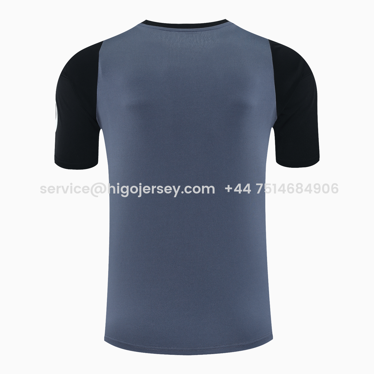 Higojerseys-Real Madrid 25-26 Short-Sleeve Training Set - Deep Gray Top & Gray Shorts