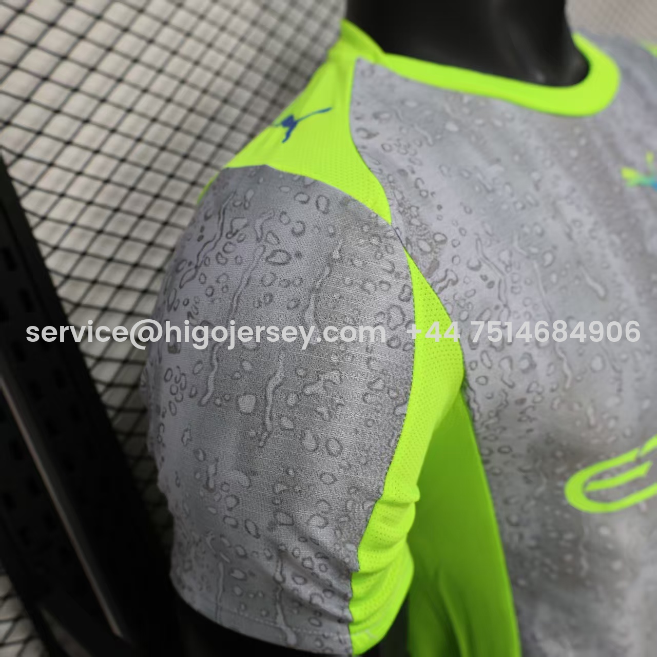 Higojerseys-Manchester City 25-26 Third Grey Green Jersey - Player Version