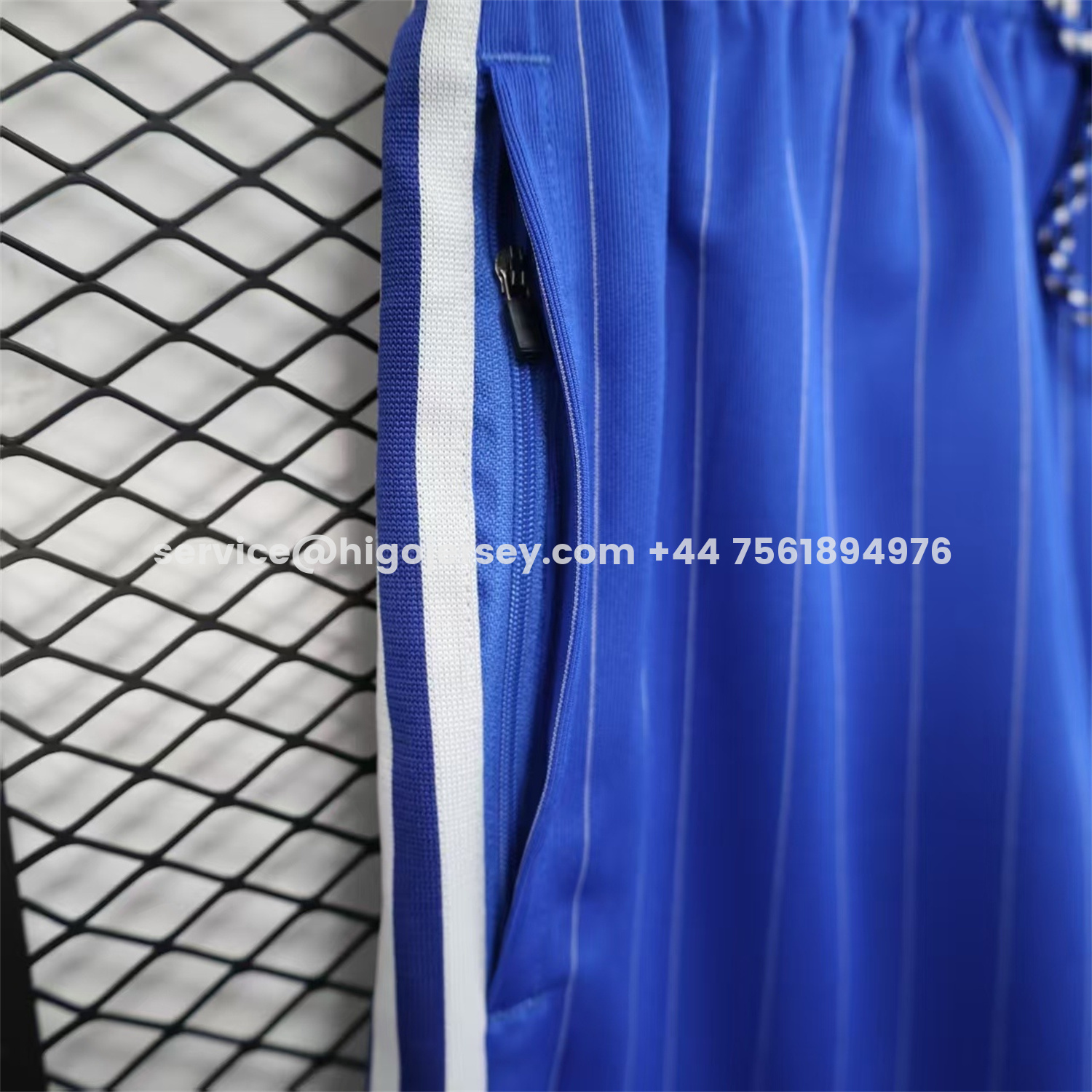 Higojerseys-C.H.E.L.S.E.A 25-26 Trefoil Blue Travel Shorts - Player Version