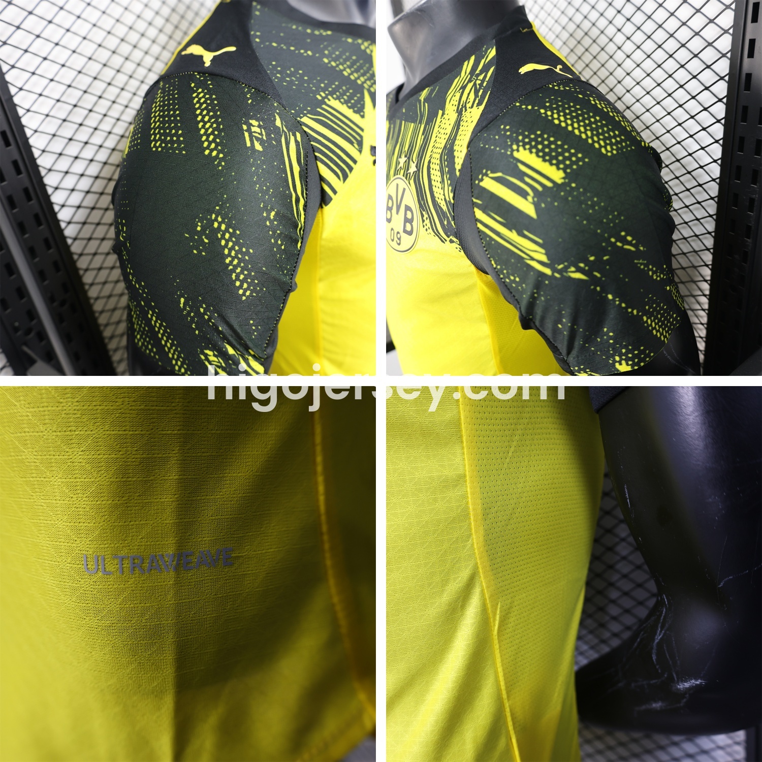 Higojerseys-Dortmund 25-26 Home Unsponsored Jersey (Leaked Version) - Player Version