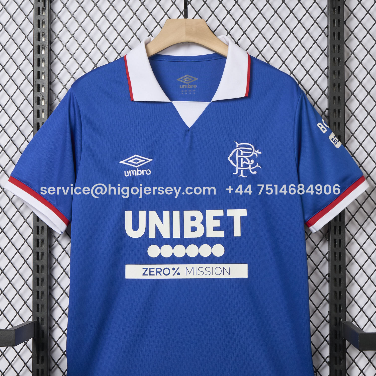 Higojerseys-Glasgow Rangers 25-26 Home Jersey - Fans Version