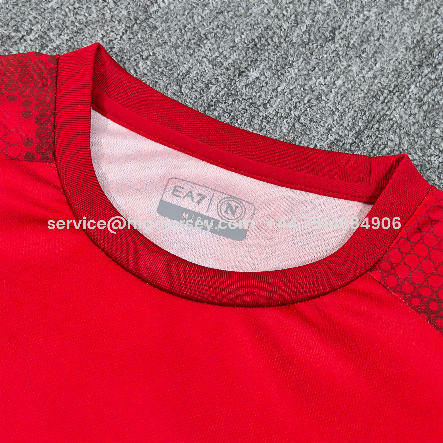Higojerseys-Napoli 24-25 Red Pre-Match Training Jersey - Fans Version