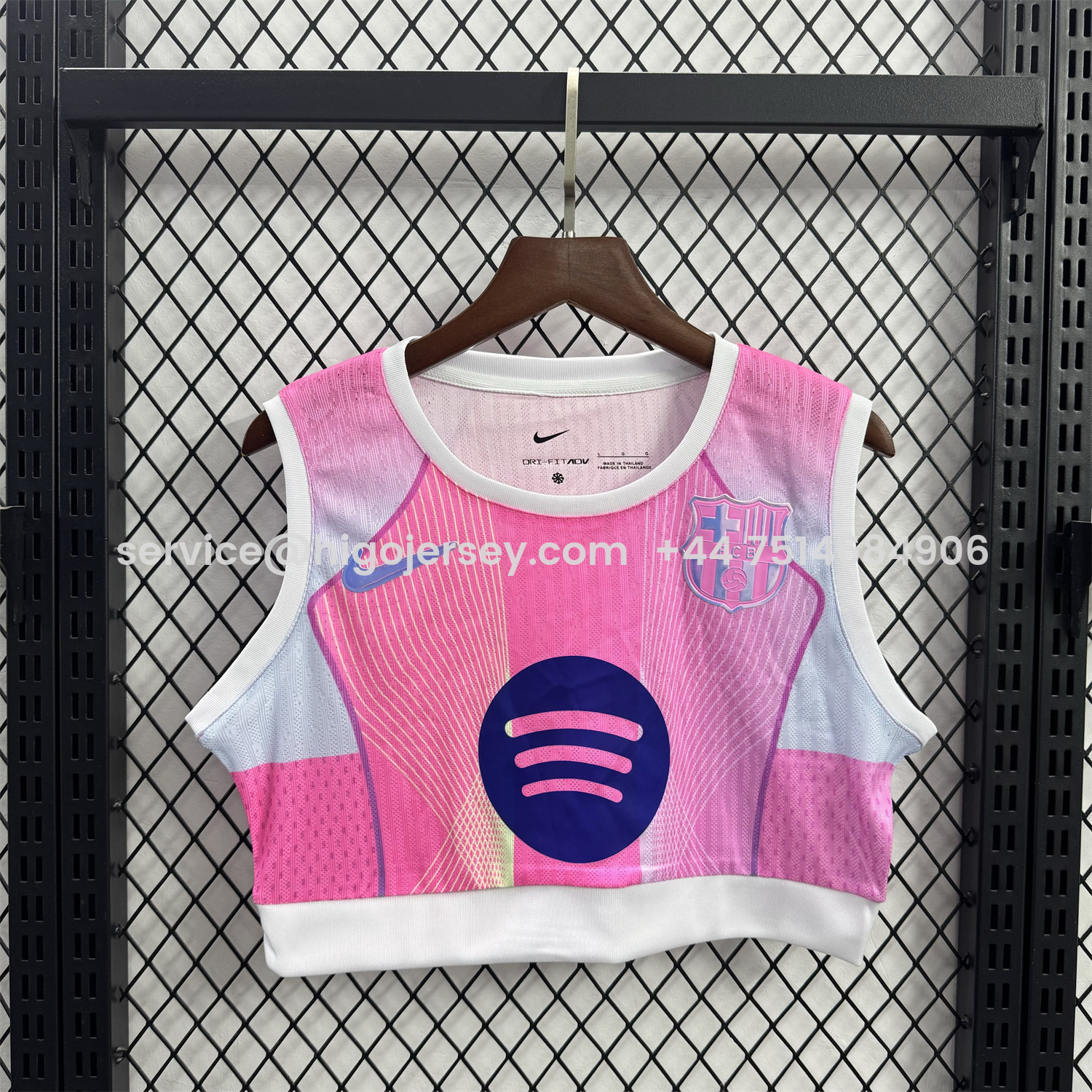 Higojerseys-Women's Barcelona 25-26 T90 Pink Yoga Vest