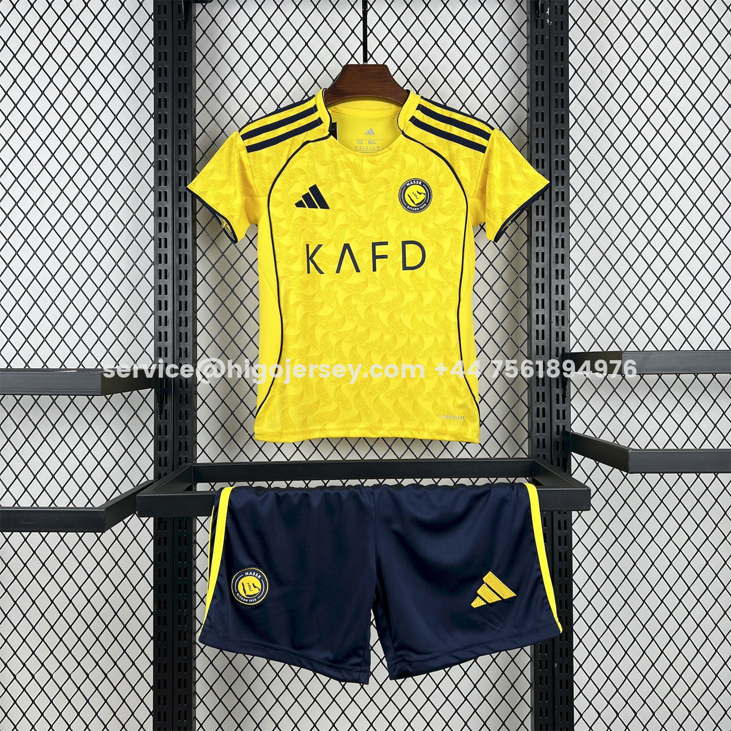 Higojerseys-Al Nassr Riyadh Victory 25-26 Home Kids Kit