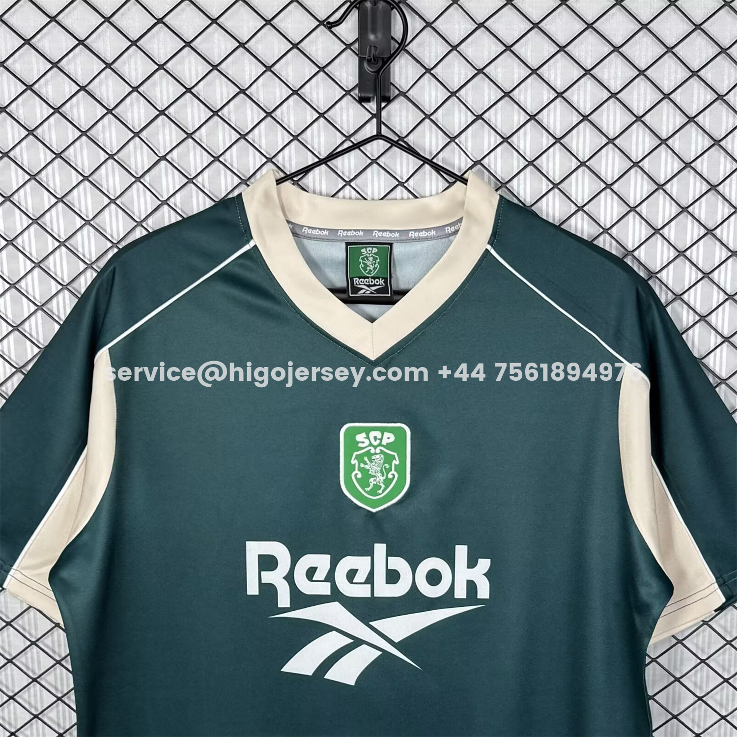 Higojerseys-Retro Sporting CP 2000-01 Green Training Jersey