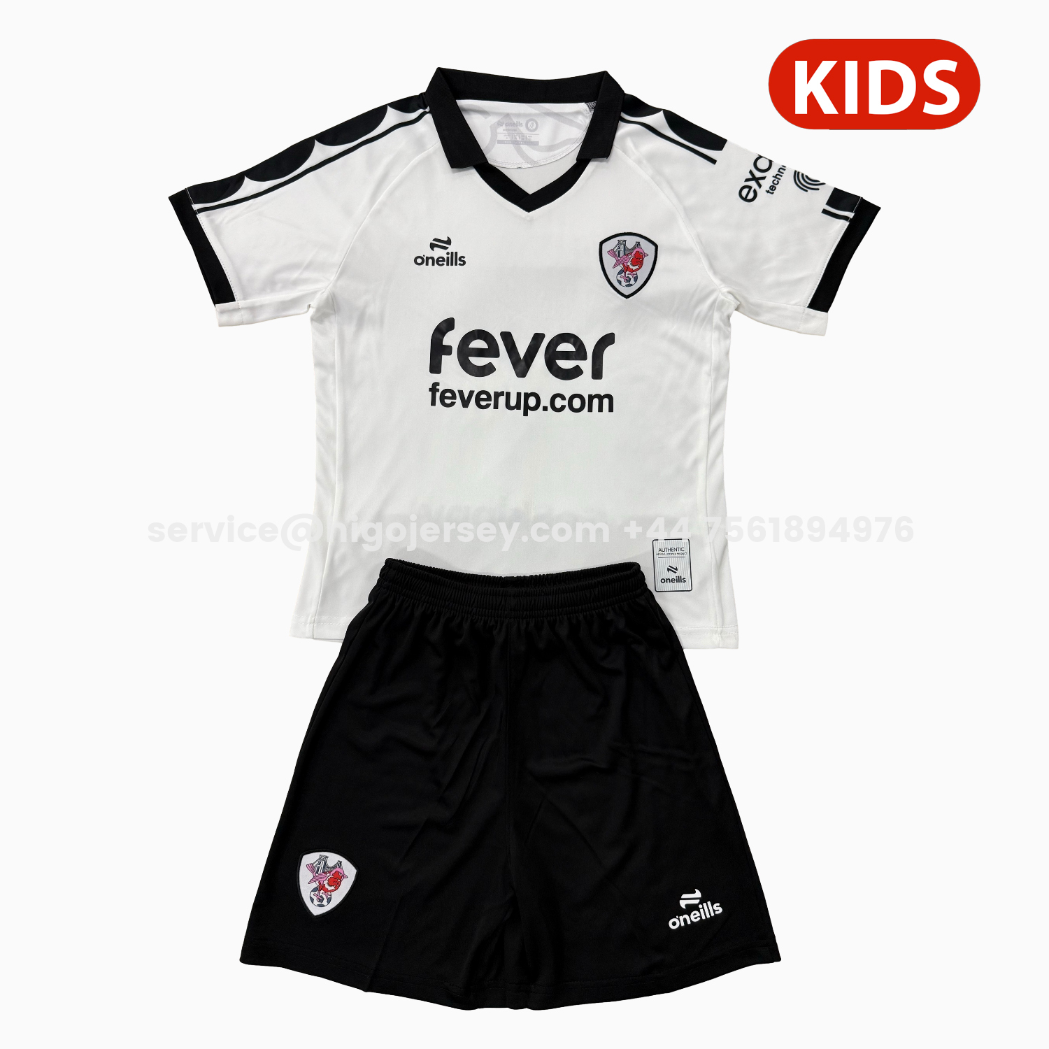 Higojerseys-Bristol City 25-26 Away Kids Kit