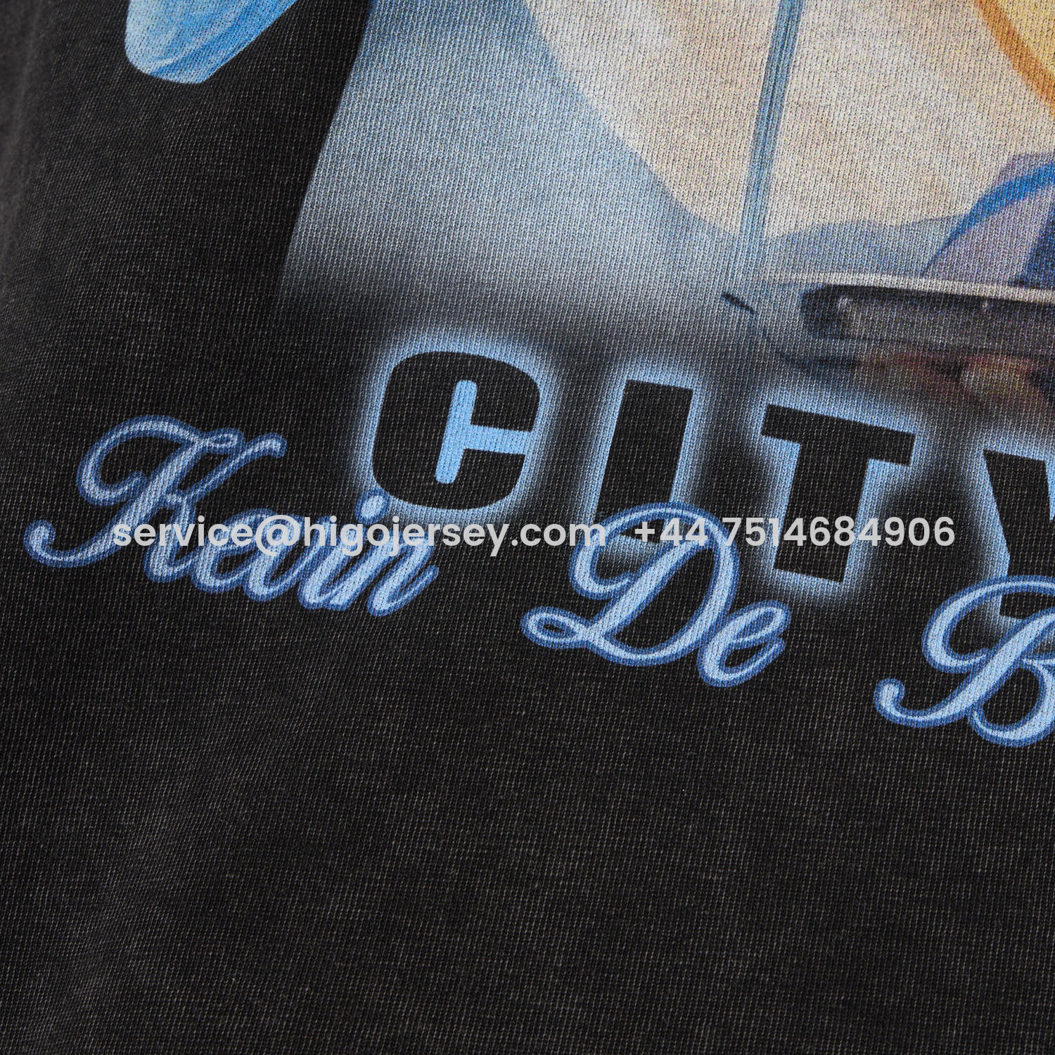 Higojerseys-Manchester City Kevin De Bruyne Cooker Oversized Washed T-Shirt