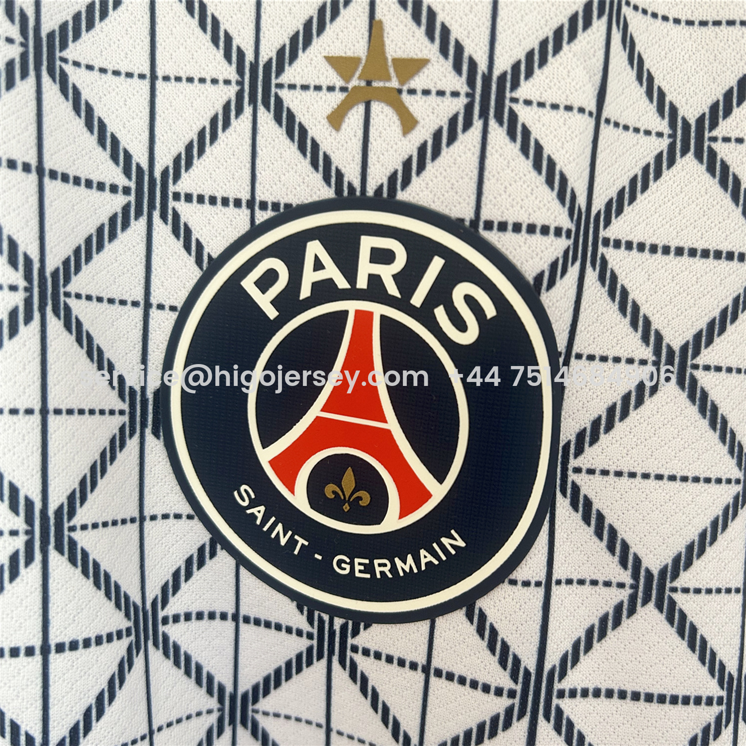 Higojerseys-Paris Saint-Germain PSG 25-26 White Pre-Match Training Jersey - Fans Version