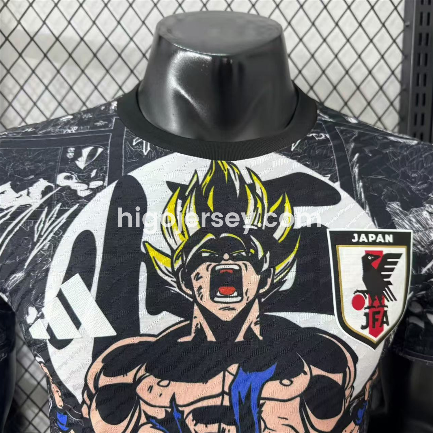 Higojerseys-Japan 25-26 Muscle Saiyan Black Special Jersey - Player Version