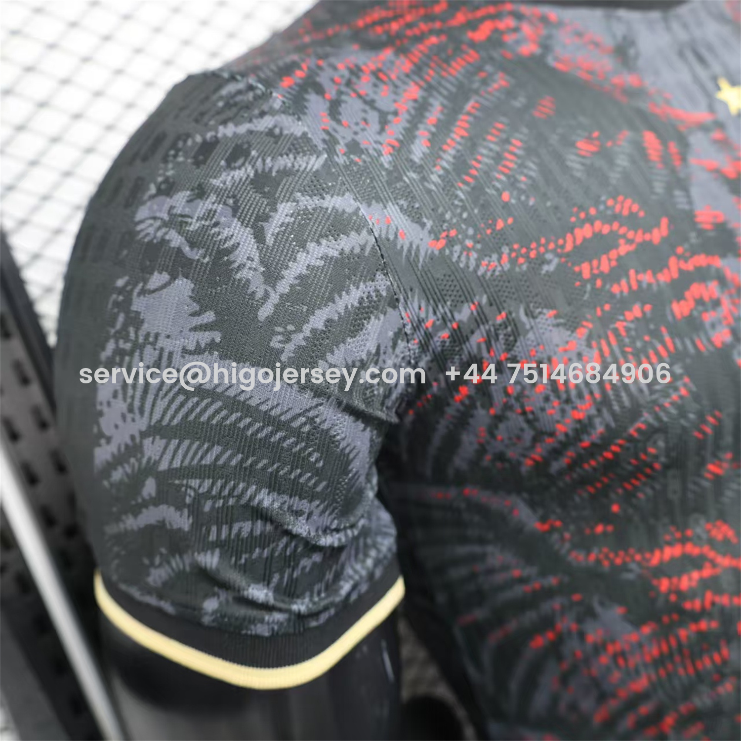 Higojerseys-Paris Saint-Germain PSG 25-26 Champions League Commemorative Edition Black Red Eiffel Tower Jersey - Player Version