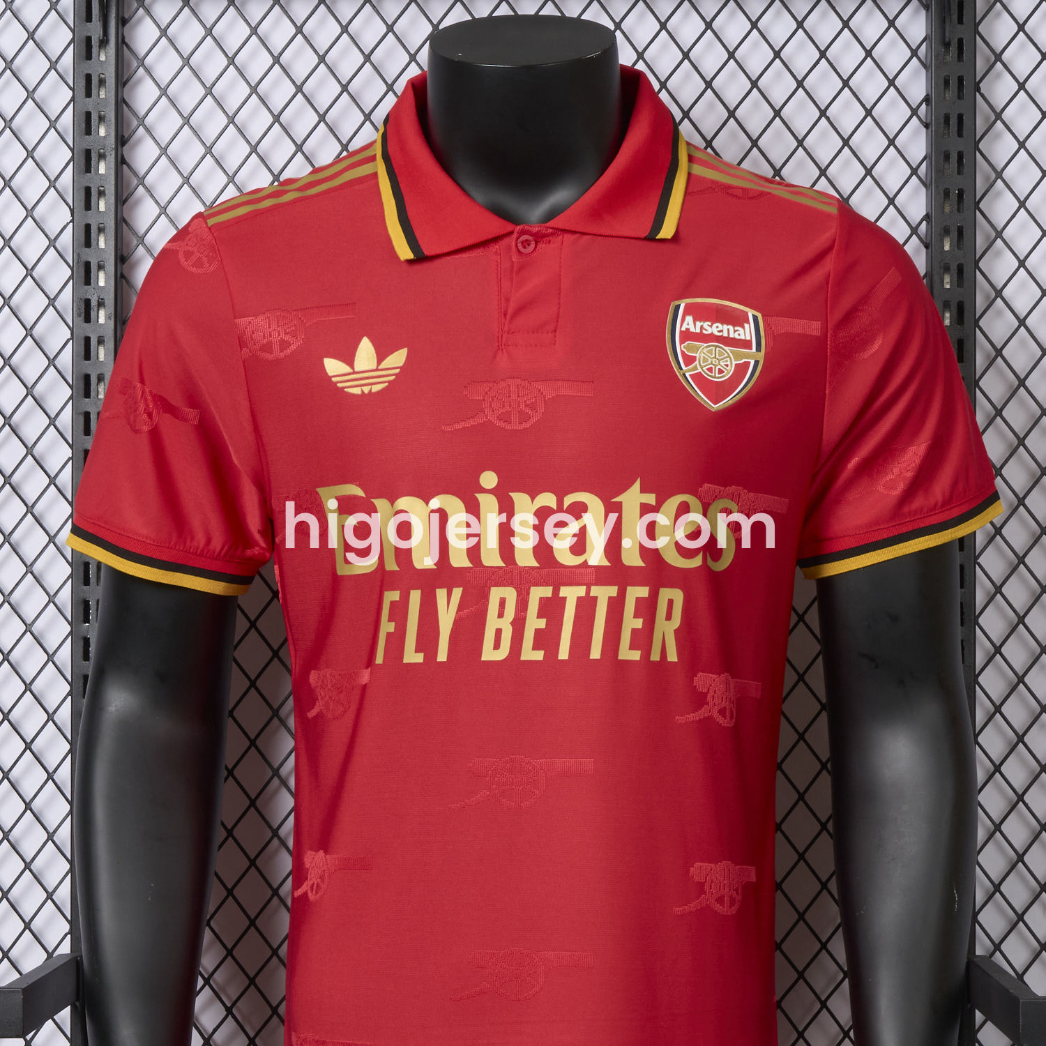 Higojerseys-Arsenal 25-26 Red POLO Special Edition Jersey - Player Version