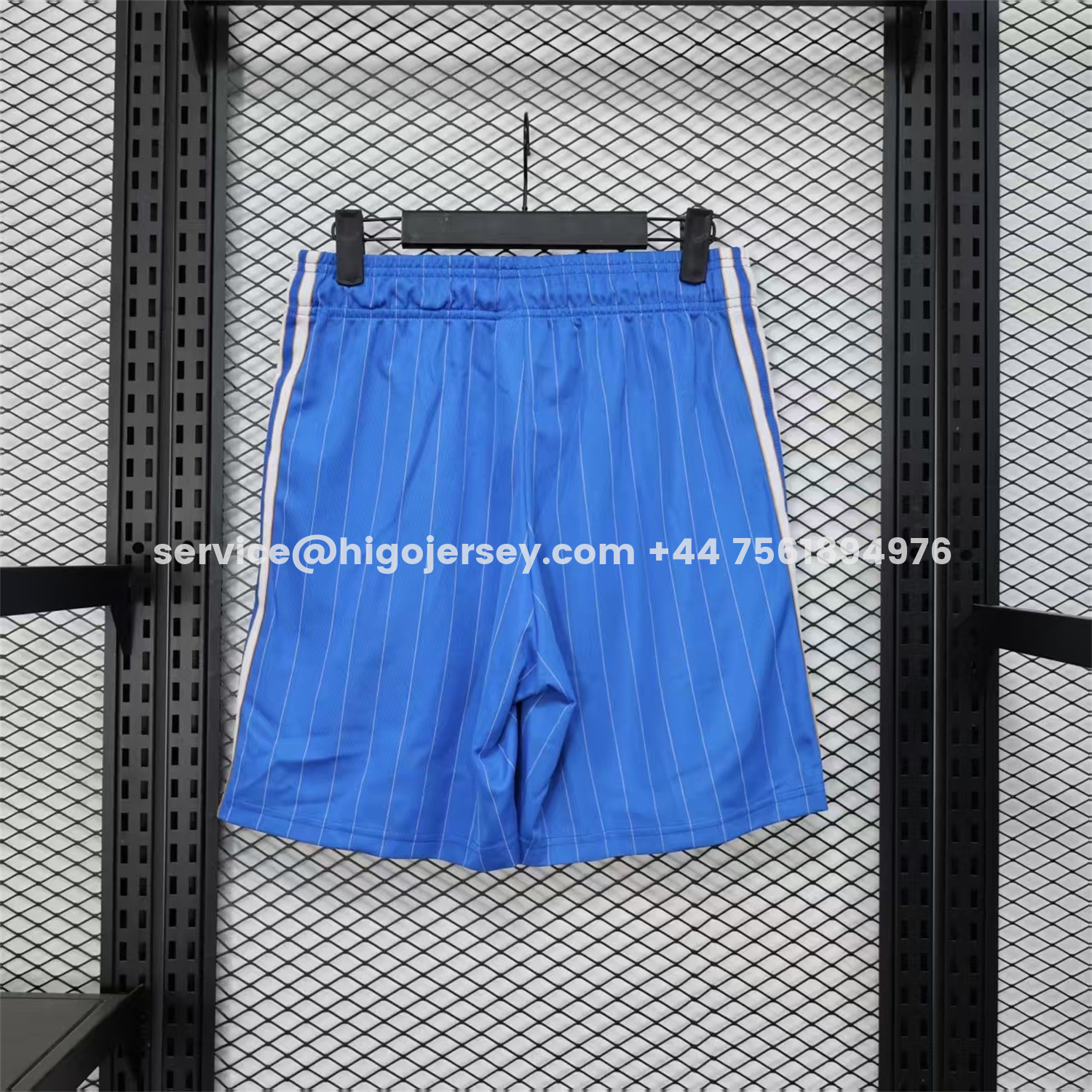 Higojerseys-Real Madrid 25-26 Trefoil Blue Travel Shorts - Player Version