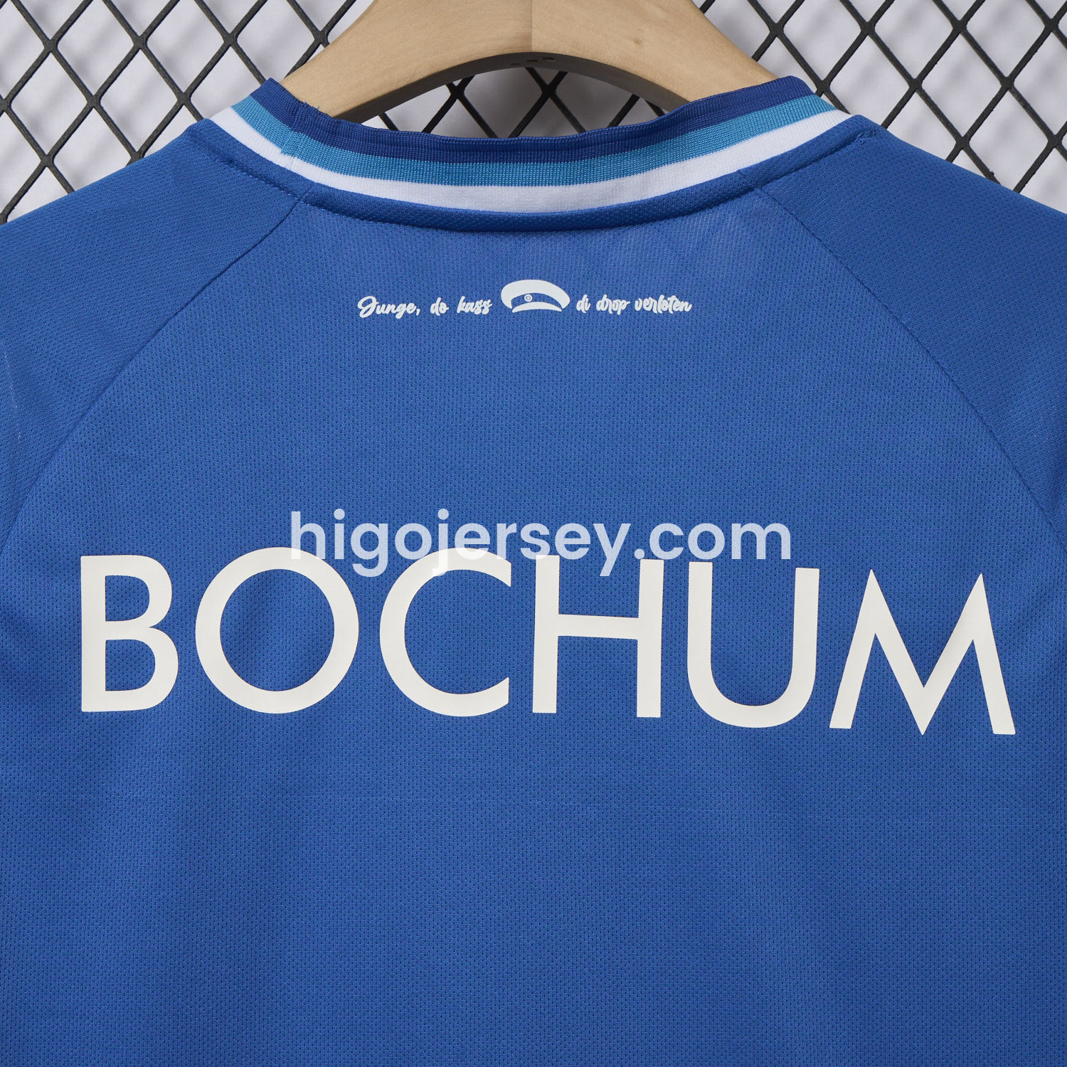 Higojerseys-Bochum 24-25 White Slanted Stripe Special Jersey with Sponsors - Fans Version