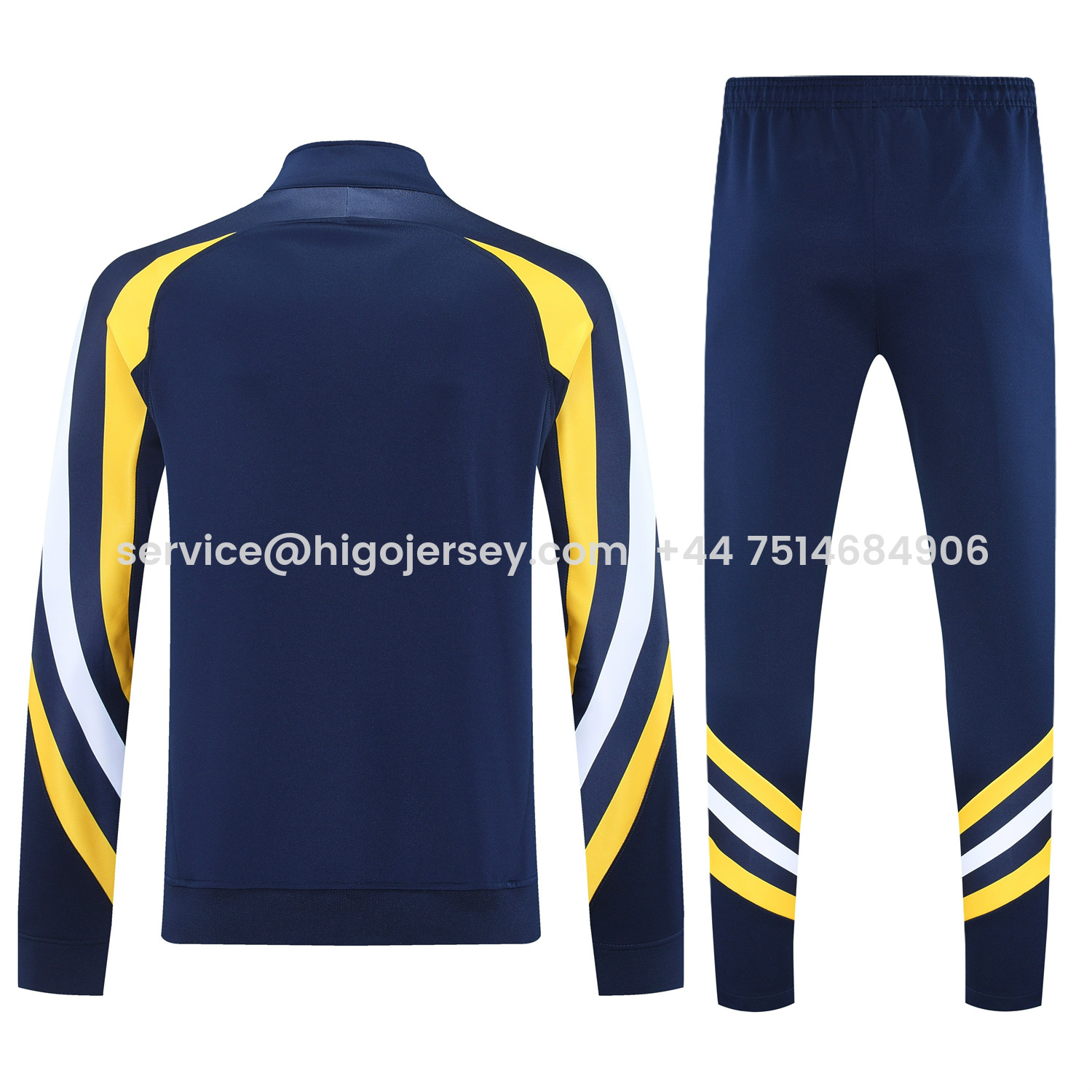 Higojerseys-Real Madrid 25-26 Jacket Training Tracksuit - Deep Blue Jackets & Deep Blue Pants