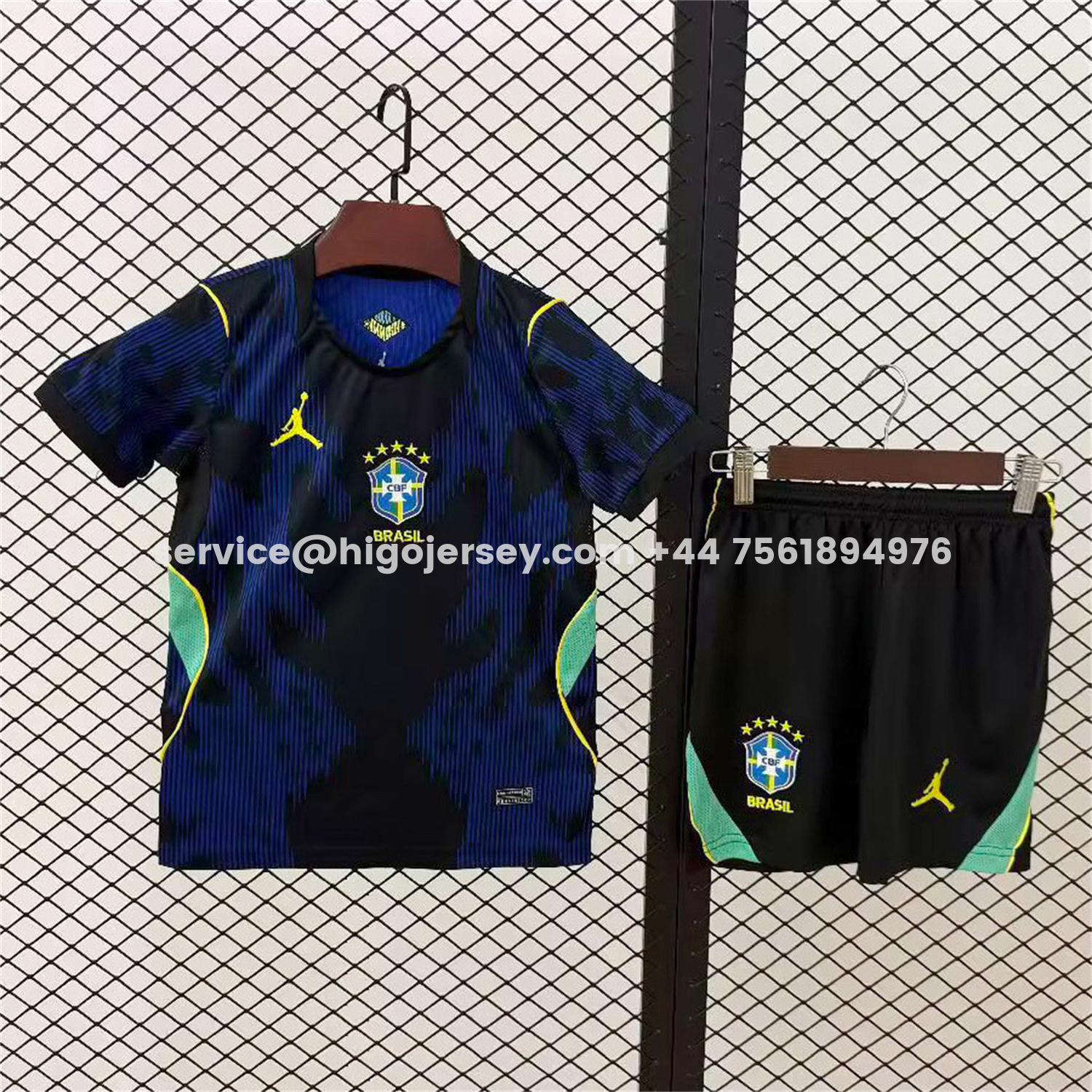 Higojerseys-Brazil 2026 Away Kids Kit