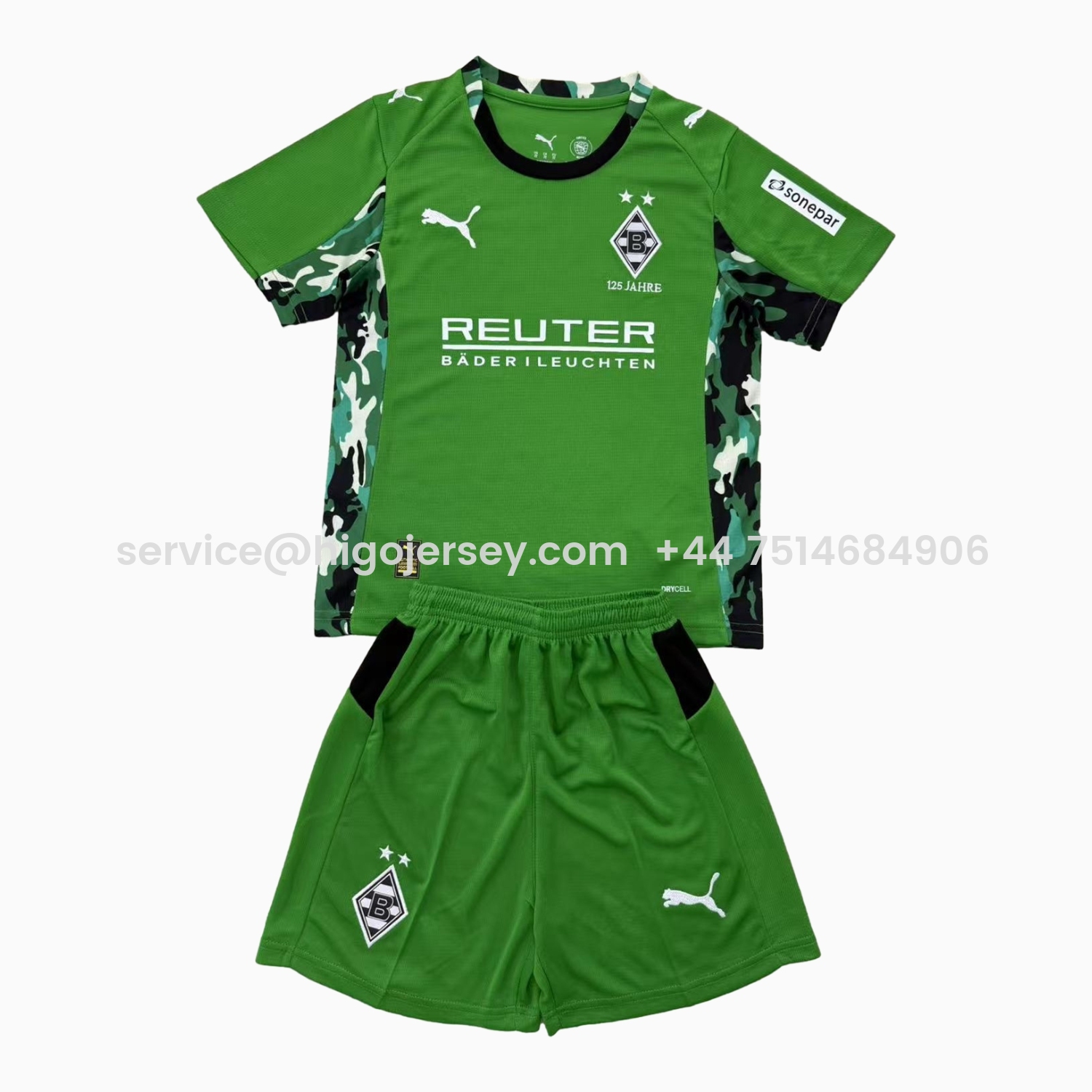 Higojerseys-Borussia Mönchengladbach 25-26 Away Men's Adult Jersey Set - Fans Version
