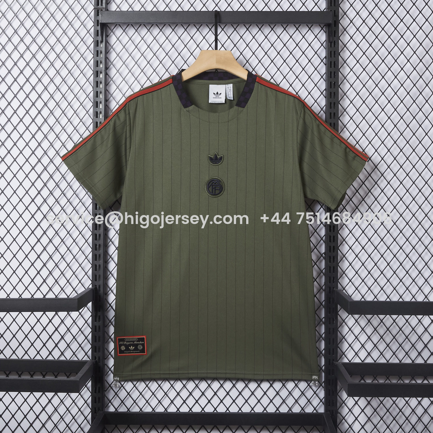 Higojerseys-Bayern Munich 25-26 Trefoil Green Travel Jersey - Fans Version