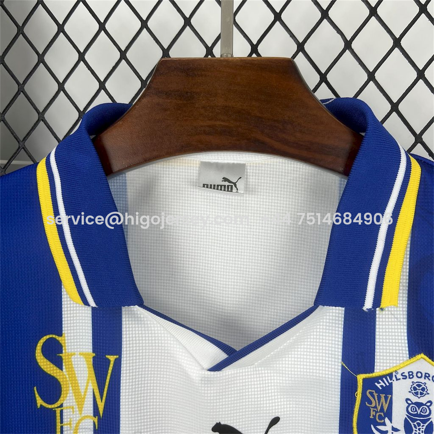 Higojerseys-Retro Sheffield Wednesday 1996-97 Home Jersey