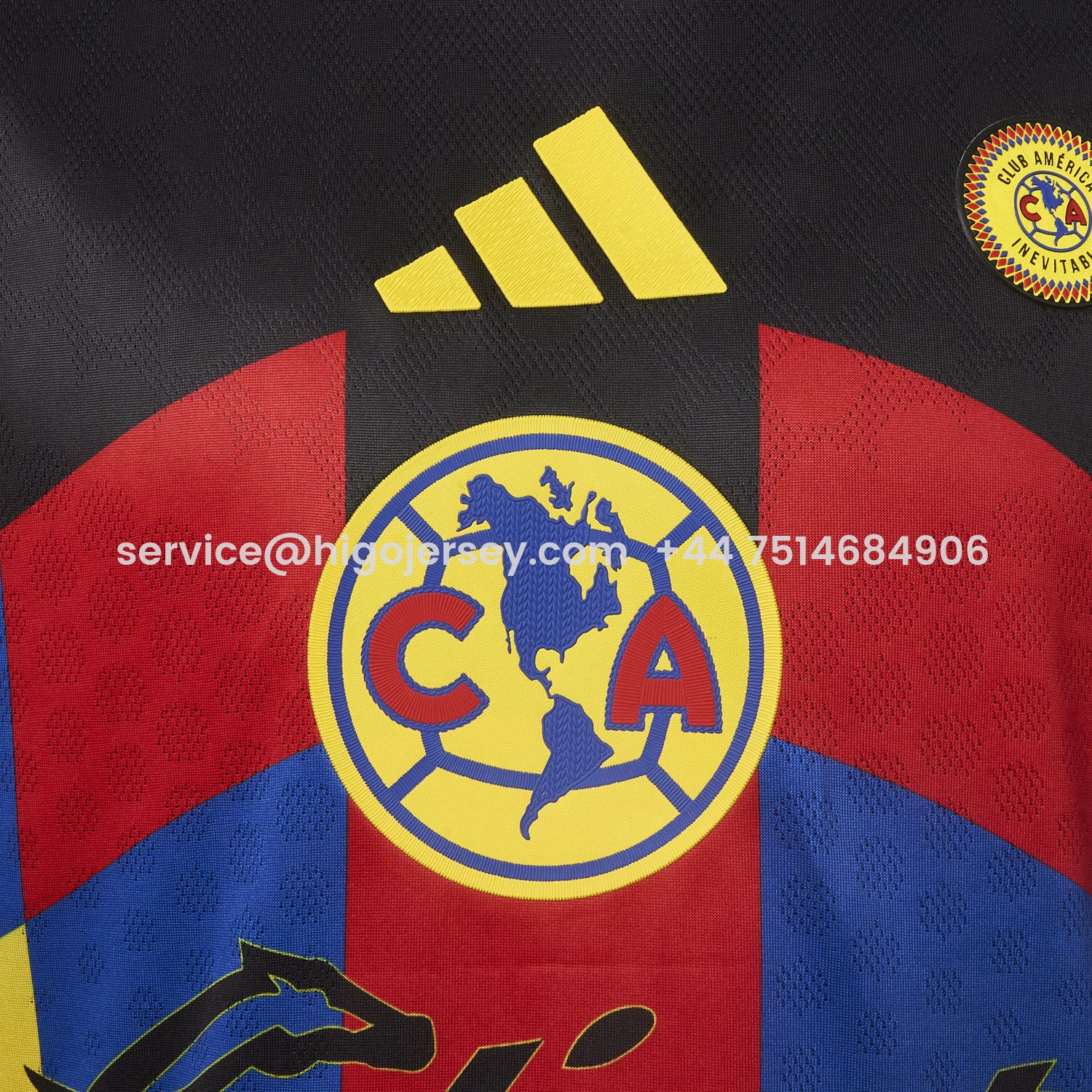 Higojerseys-【Three-color Font】Club América 25-26 Home Yellow Jersey - Player Version