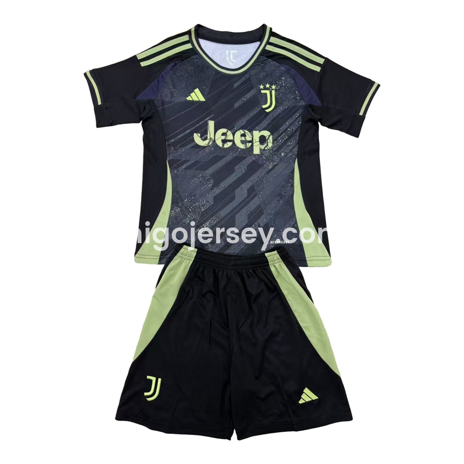Higojerseys-Juventus 24-25 Black Special Edition Kids Kit