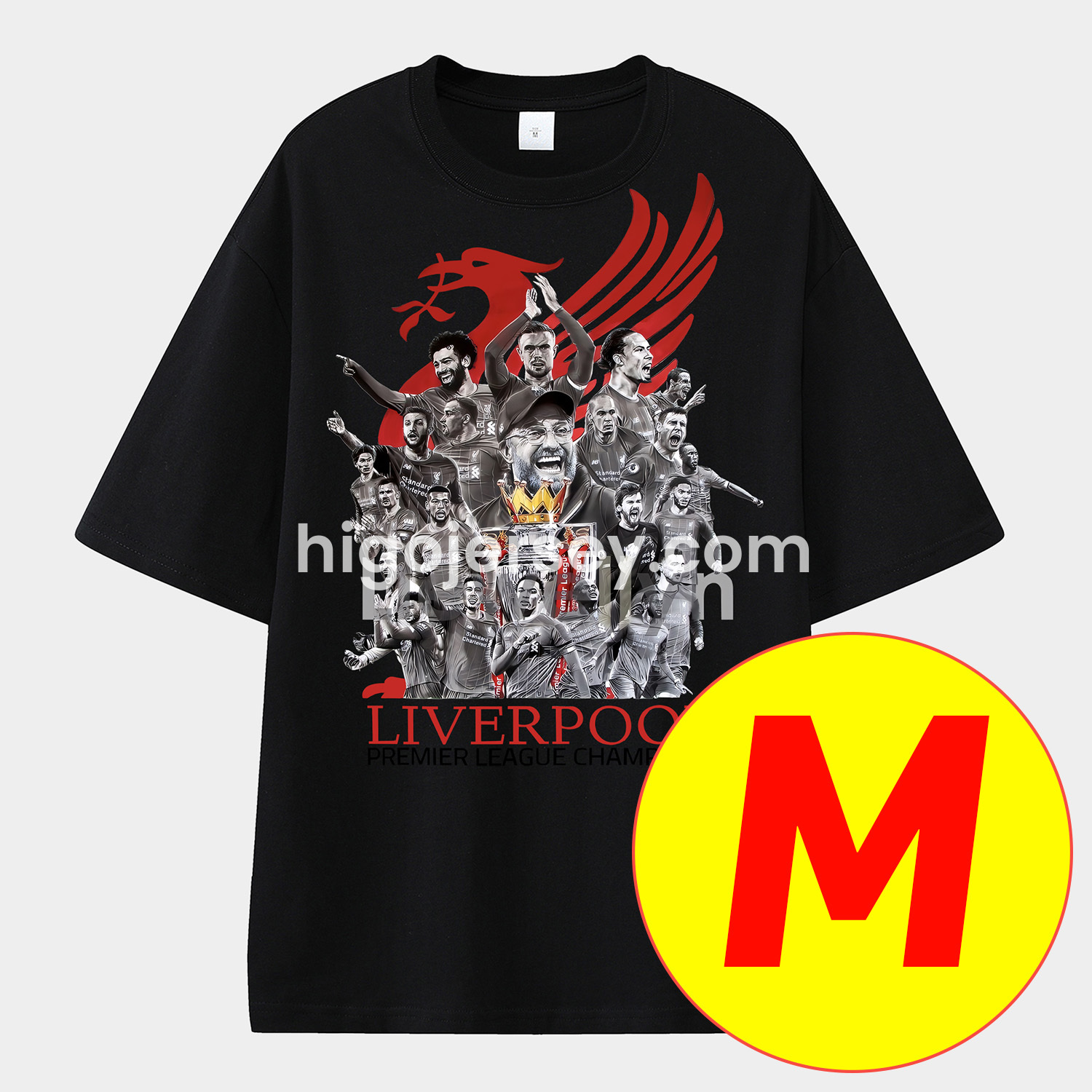 Higojerseys-Salah Liverpool Klopp Arnold Unisex Pure Cotton T-shirt