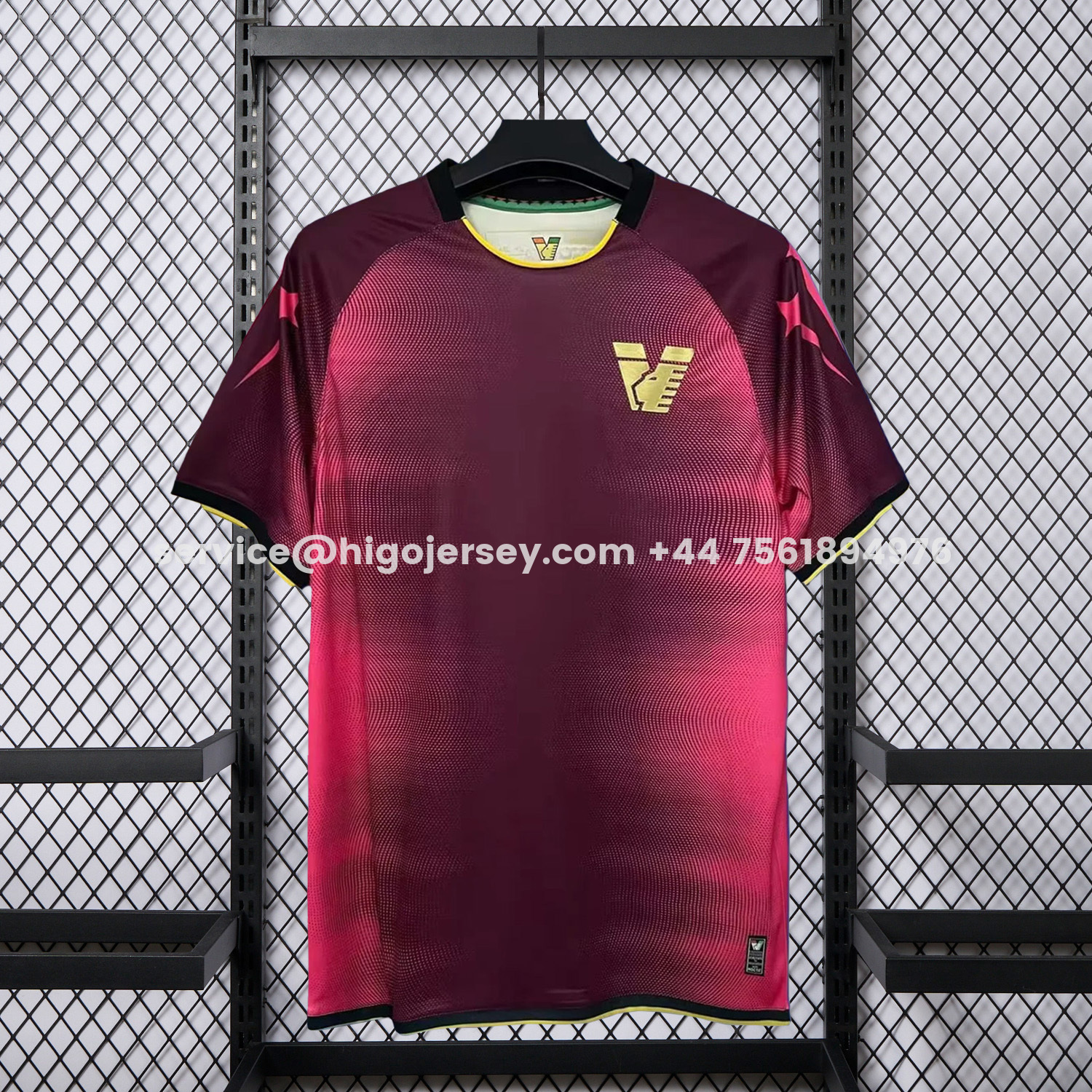 Higojerseys-Venezia FC 25-26 Pre-Match Red Jersey - Fans Version