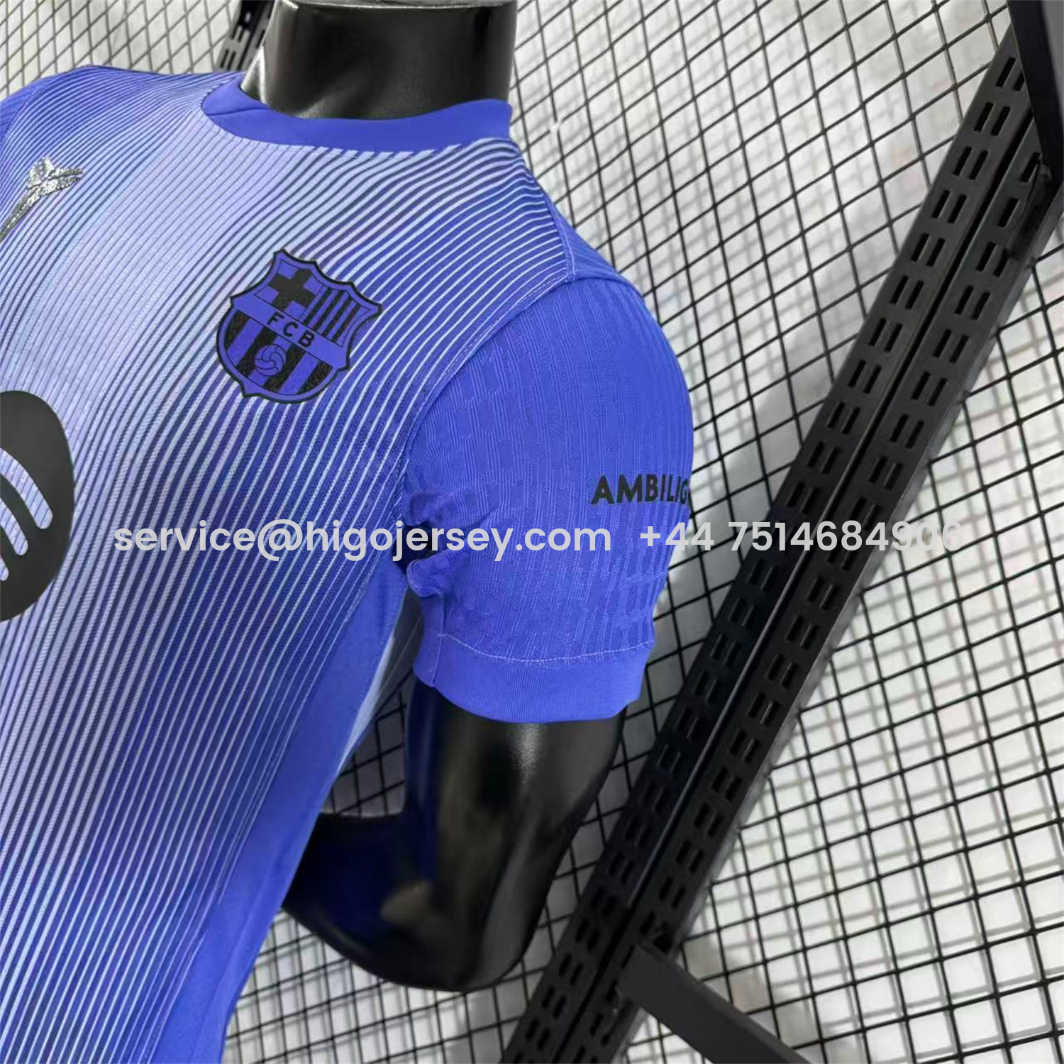 Higojerseys-Barcelona 25-26 Purple Gradient Pre-Match Training Jersey - Player Version