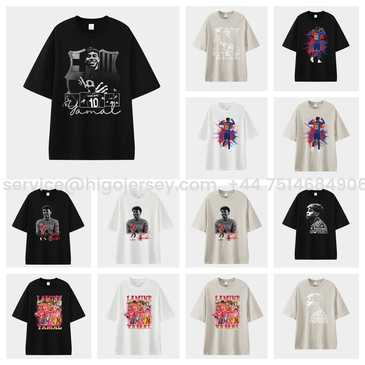 Higojerseys-LAMINE YAMAL - Barcelona No. 10 Legend Continues 2025 Unisex Pure Cotton T-shirt