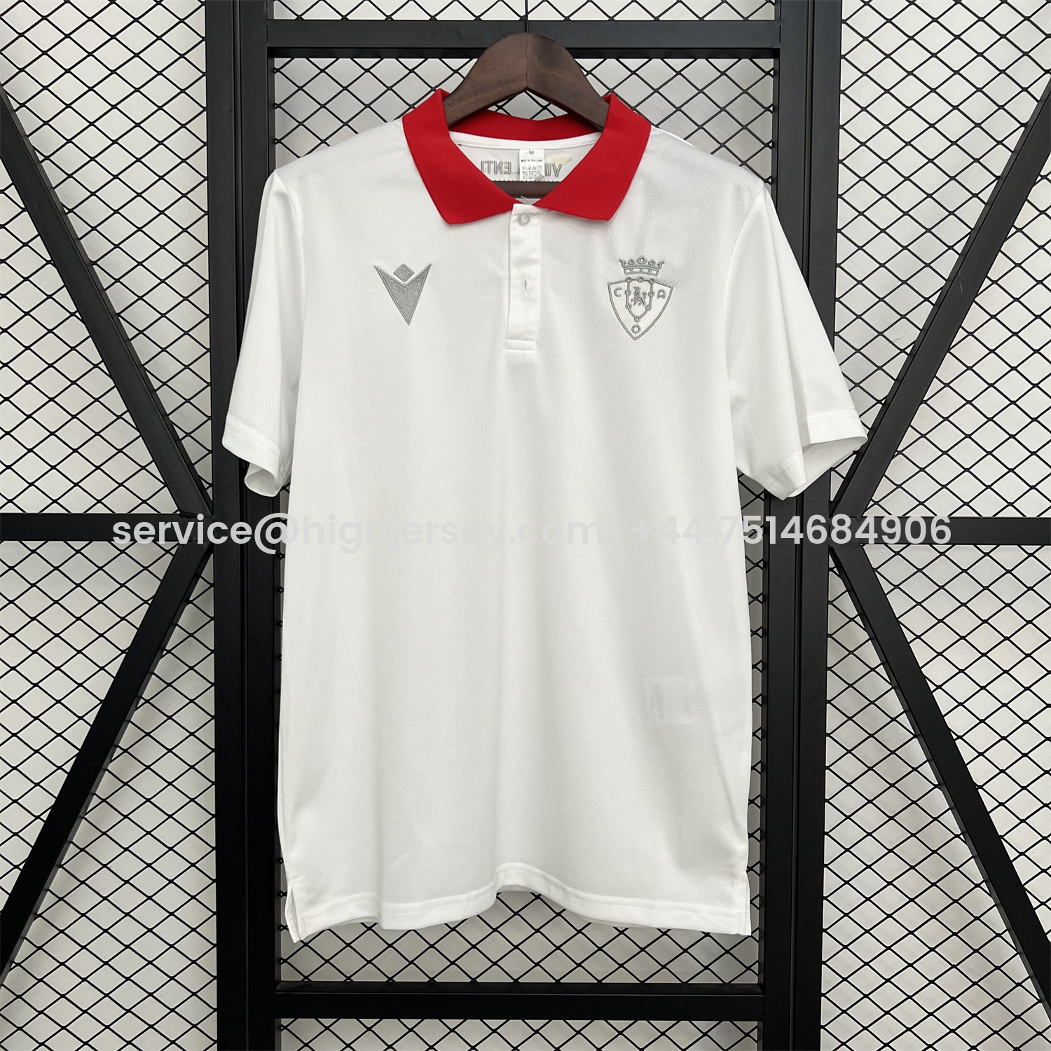 Higojerseys-Osasuna 25-26 White Special Polo Jersey - Fans Version