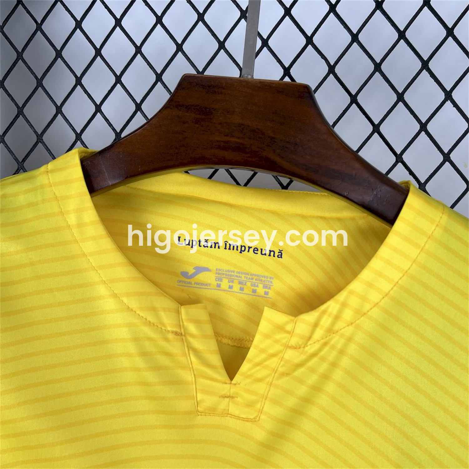 Higojerseys-Romania 2025-26 Home Jersey - Fans Version