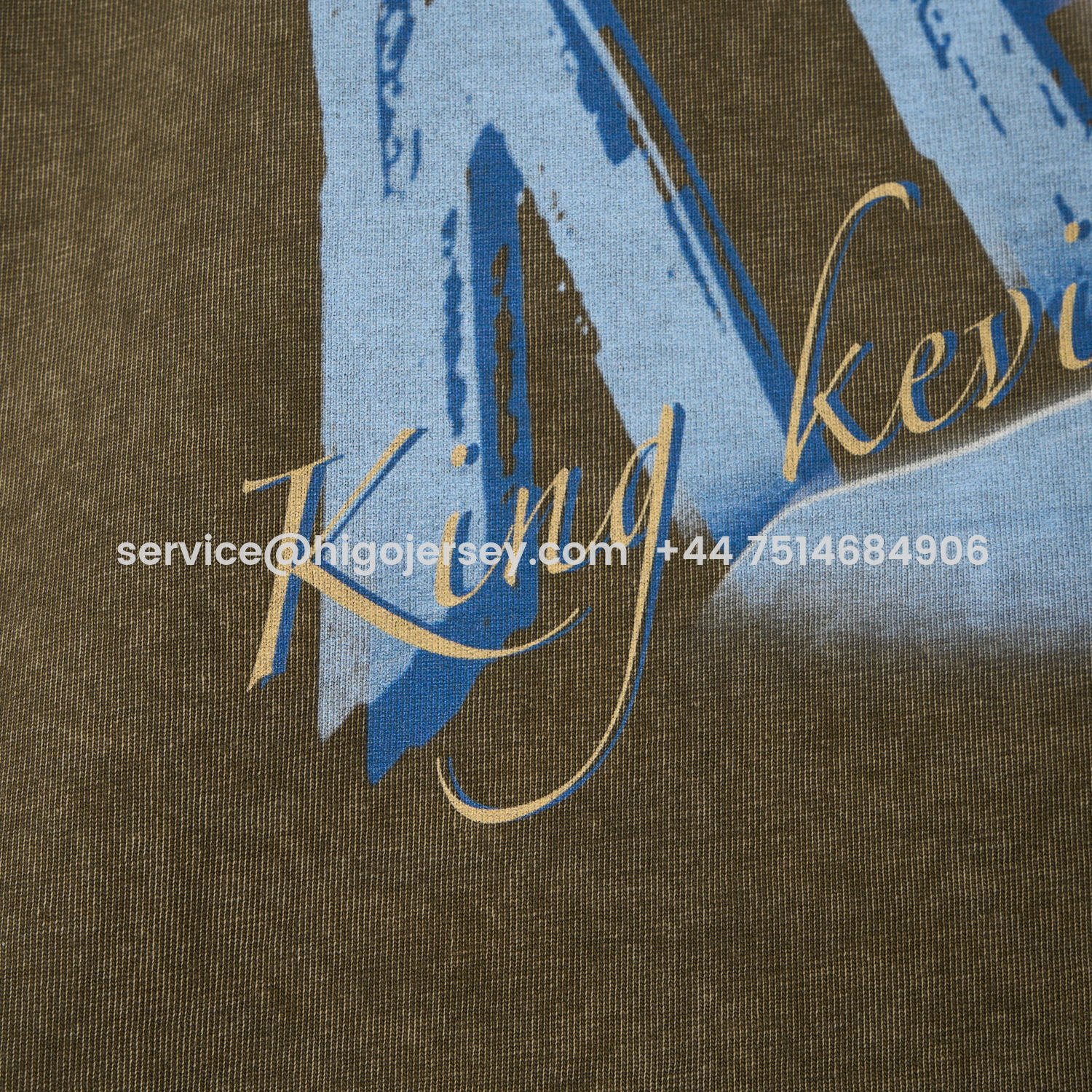 Higojerseys-Manchester City Kevin De Bruyne King Oversized Washed T-Shirt