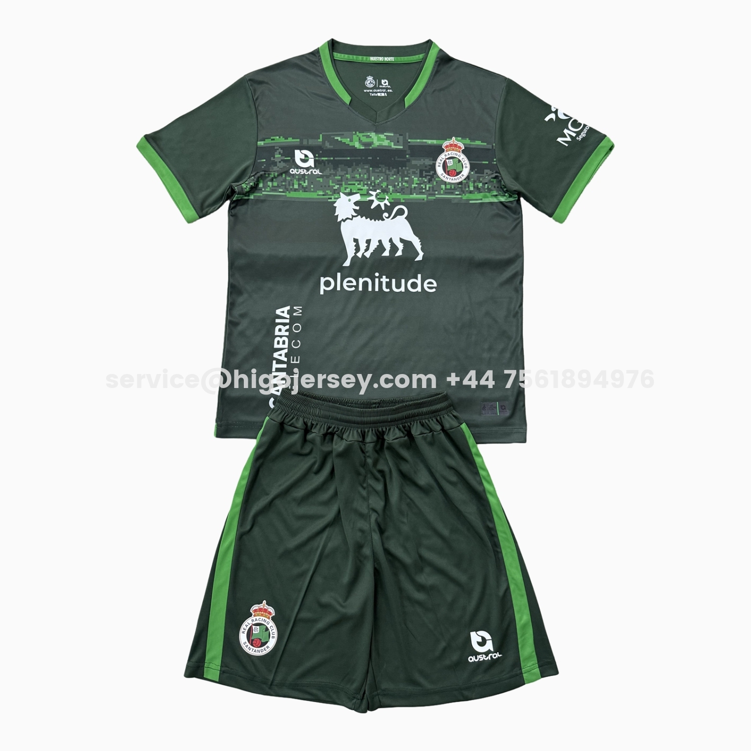 Higojerseys-Racing de Santander 25-26 Away Men's Adult Jersey Set - Fans Version