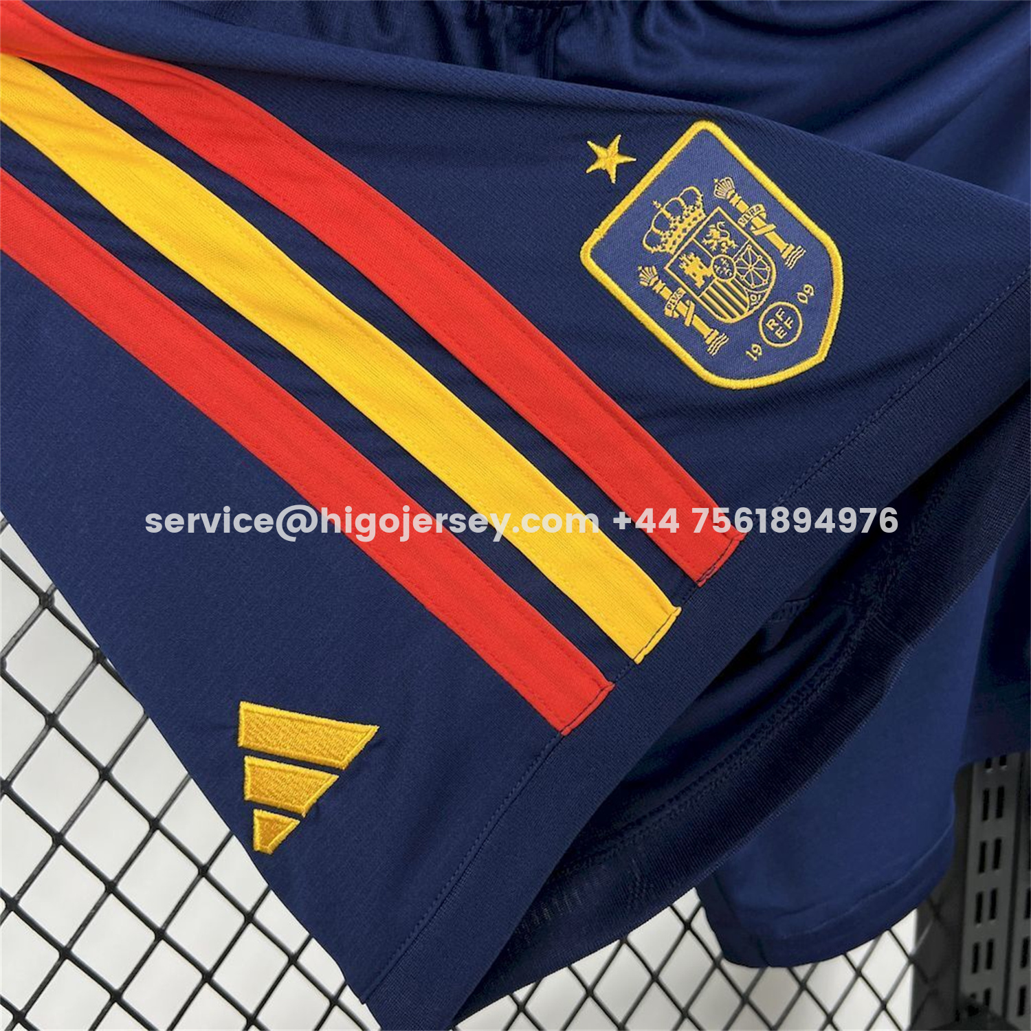 Higojerseys-Spain 2026 Home Dark Blue Shorts - Fans Version