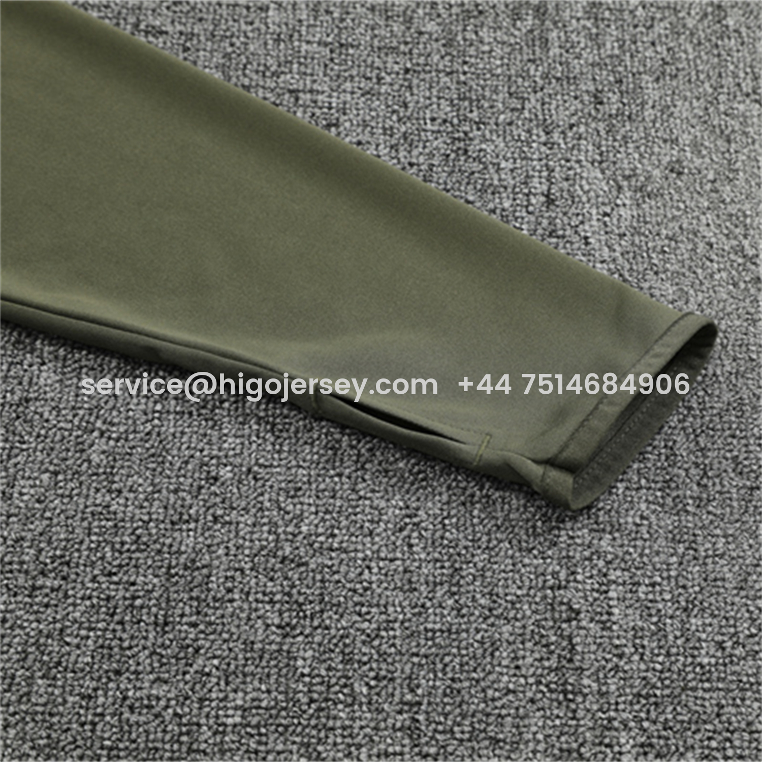 Higojerseys-Real Madrid 25-26 Long Sleeve Training Set - Army Green Top & Pants