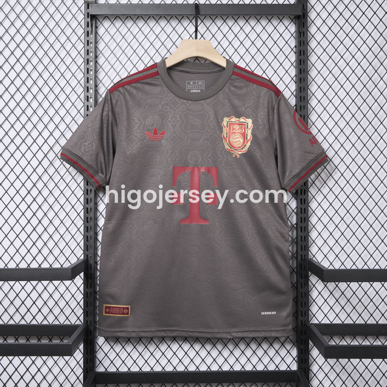 Higojerseys-Bayern Munich 2025 Grey 125th Anniversary Jersey - Fans Version