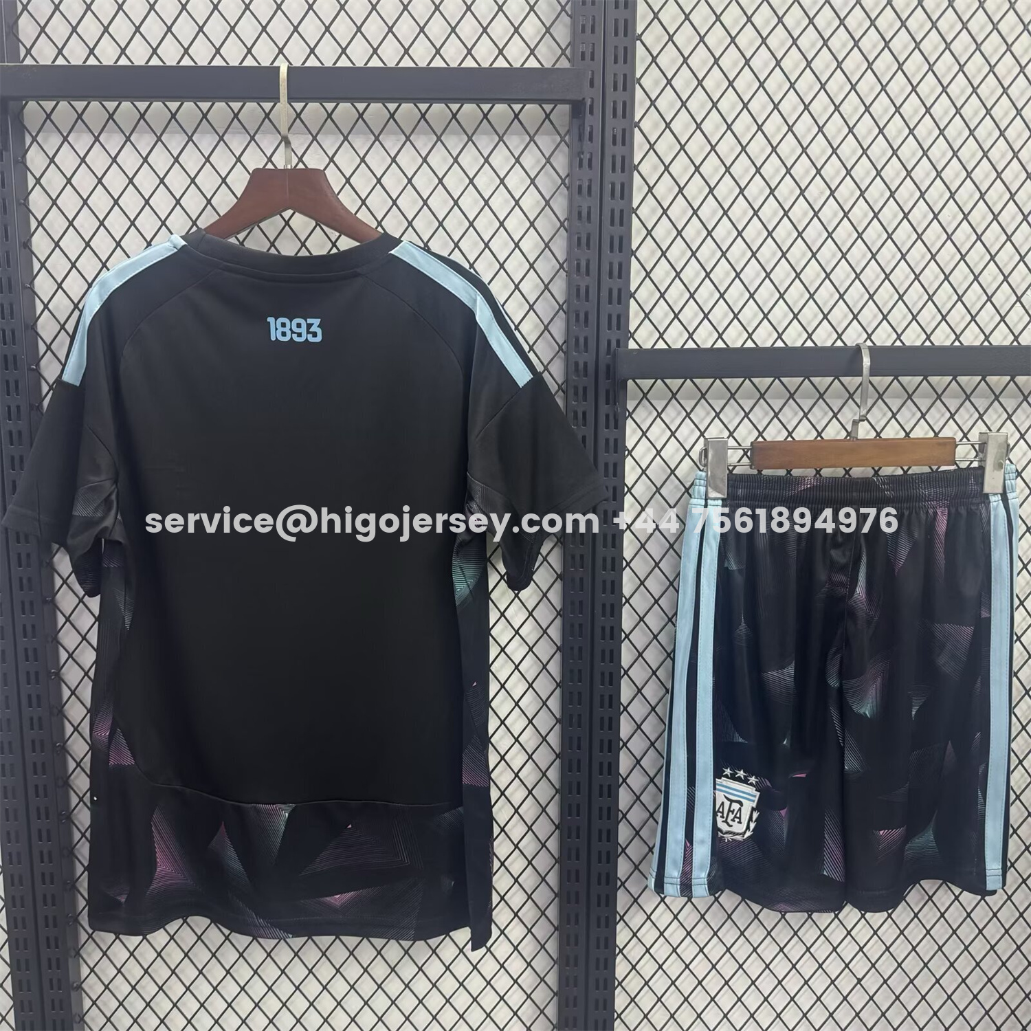 Higojerseys-Argentina 2026 Goalkeeper Black Kids Kit