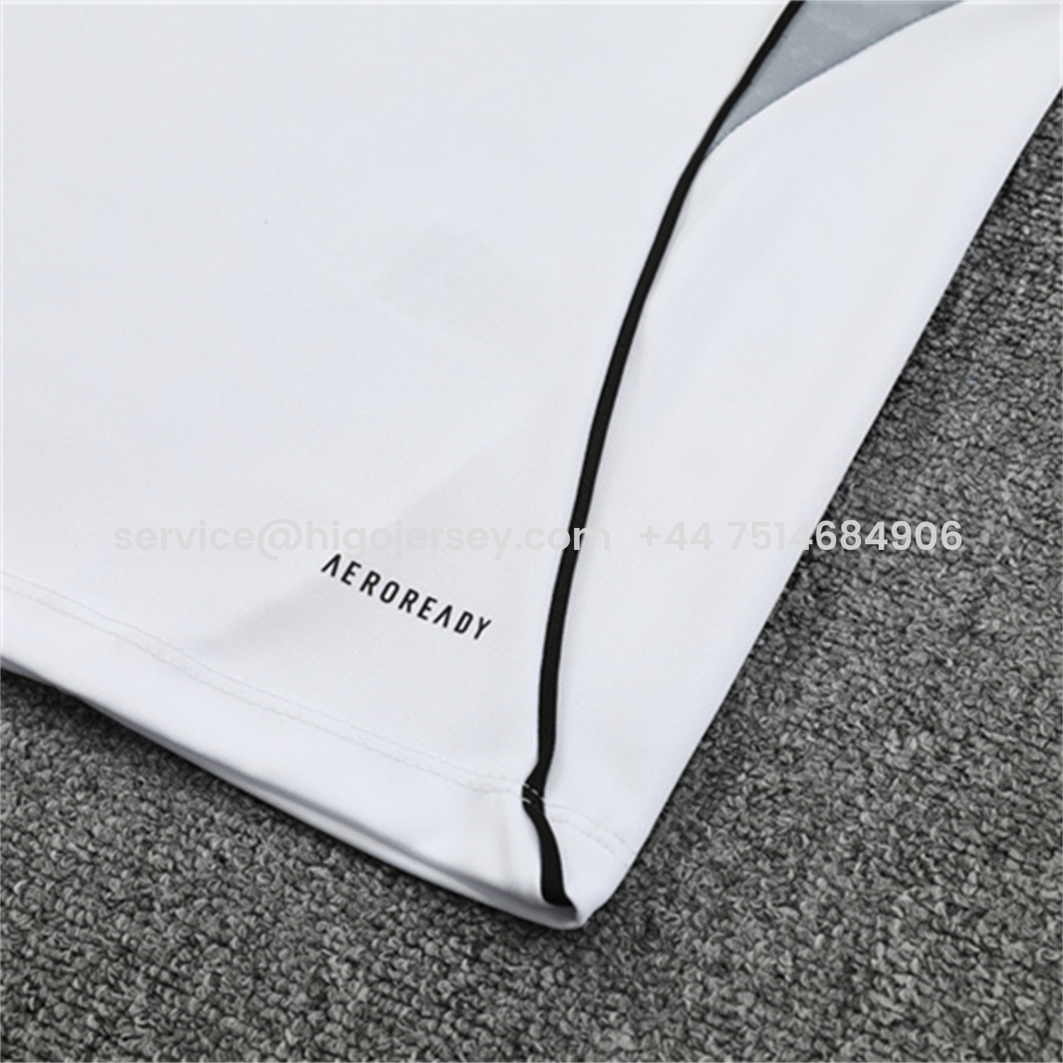 Higojerseys-Germany 25-26 Long Sleeve Training Set - White Top and Black Pants