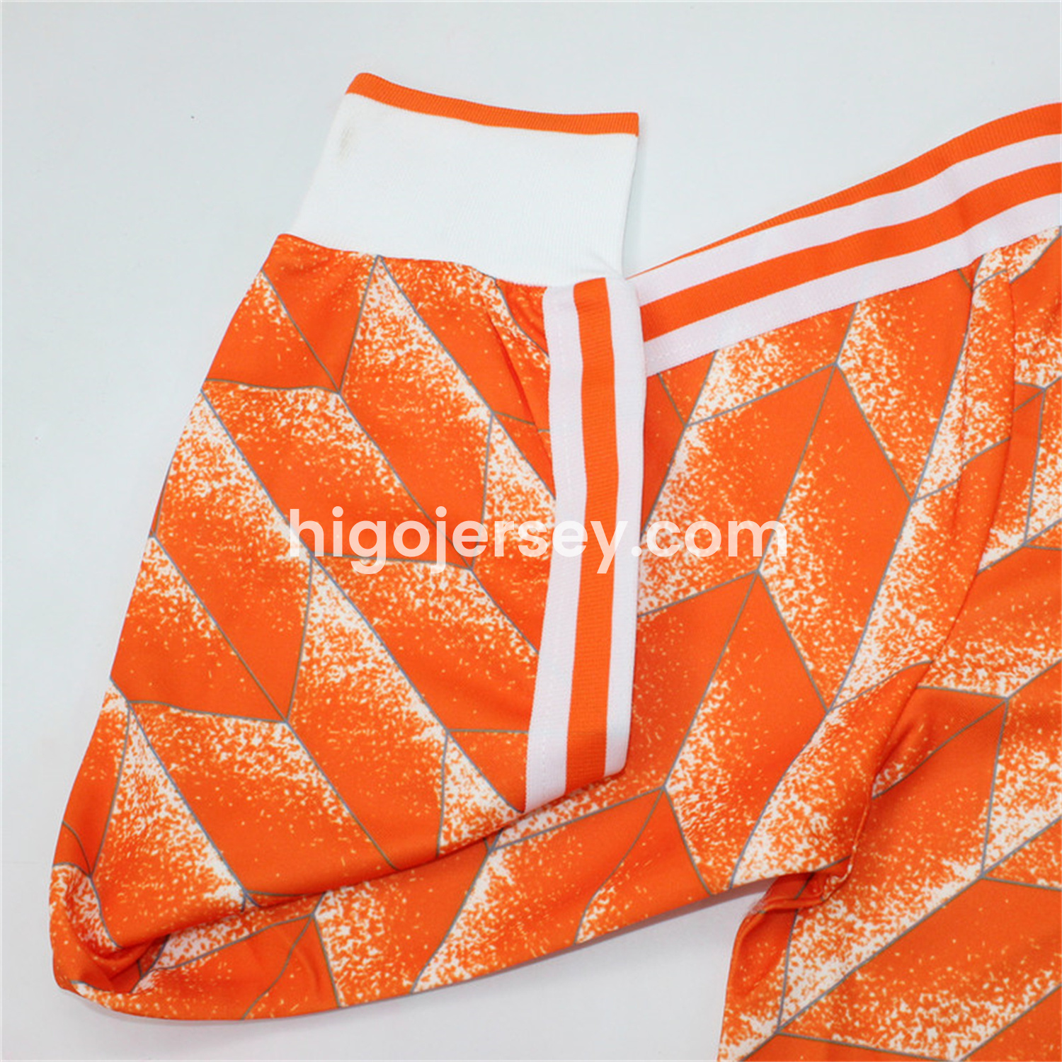 Higojerseys-Retro Netherlands 1988 Home Long Sleeves Jersey