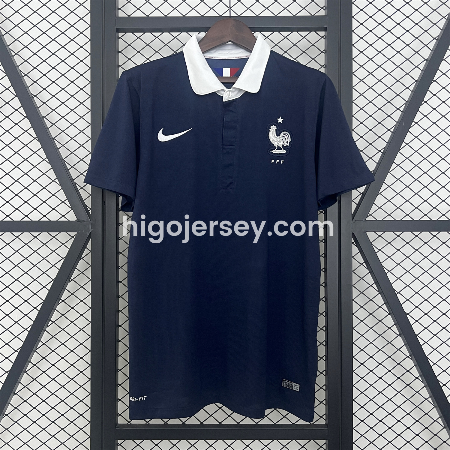 Higojerseys-Retro France 2014 Home Jersey