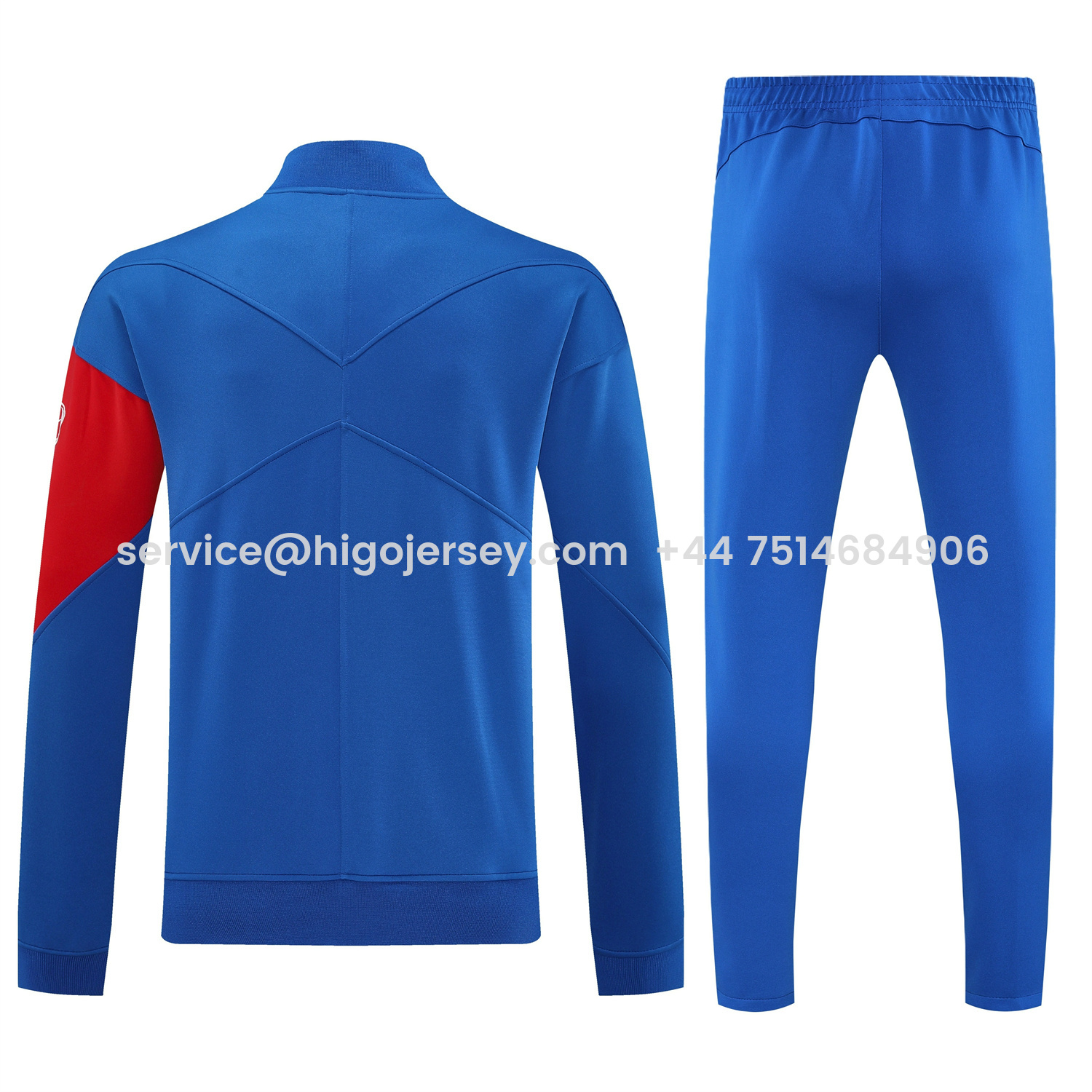 Higojerseys-Paris Saint-Germain PSG 25-26 Jacket Training Tracksuit - Blue Jackets & Blue Pants