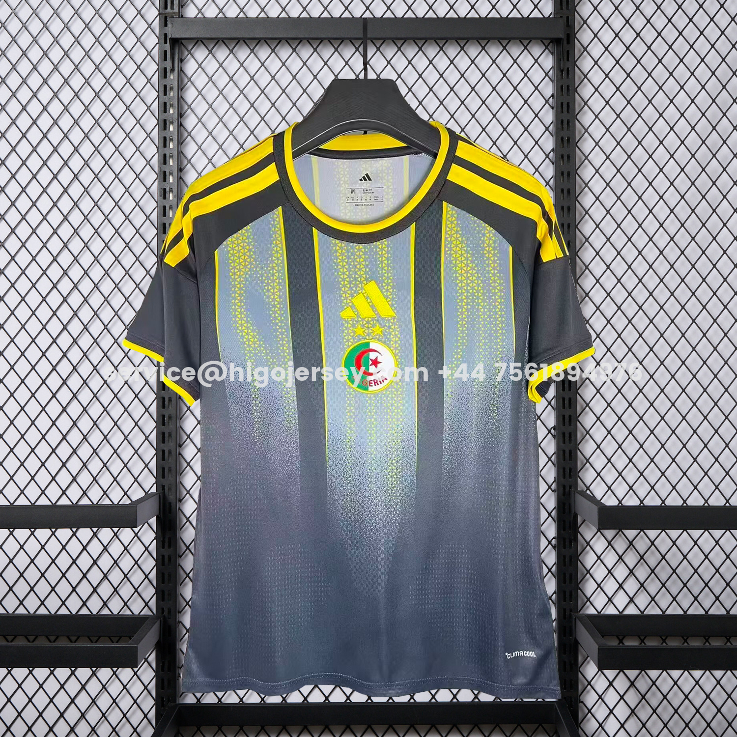 Higojerseys-Algeria 2026 Training Grey Jersey - Fans Version