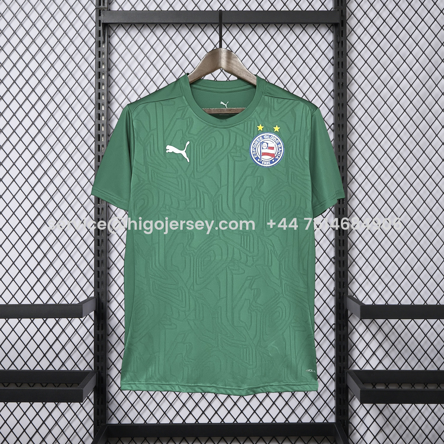 Higojerseys-Bahia 25-26 Green Training Jersey - Fans Version