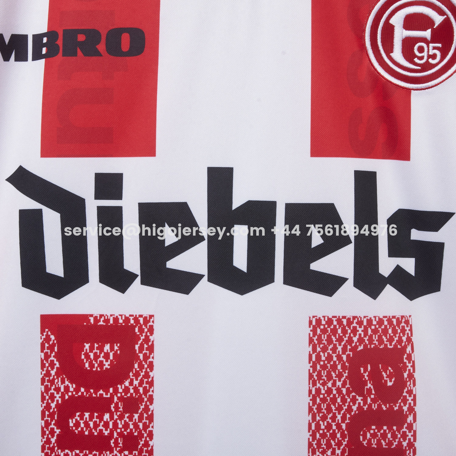 Higojerseys-Retro Fortuna Düsseldorf 1996-98 Home Jersey