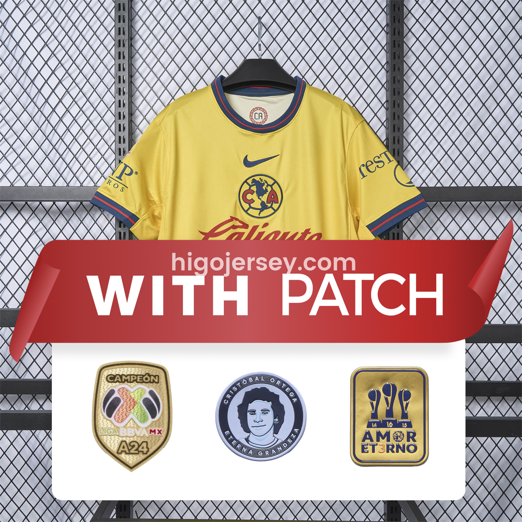 Higojerseys-Club América 24-25 Home Jersey - Fans Version