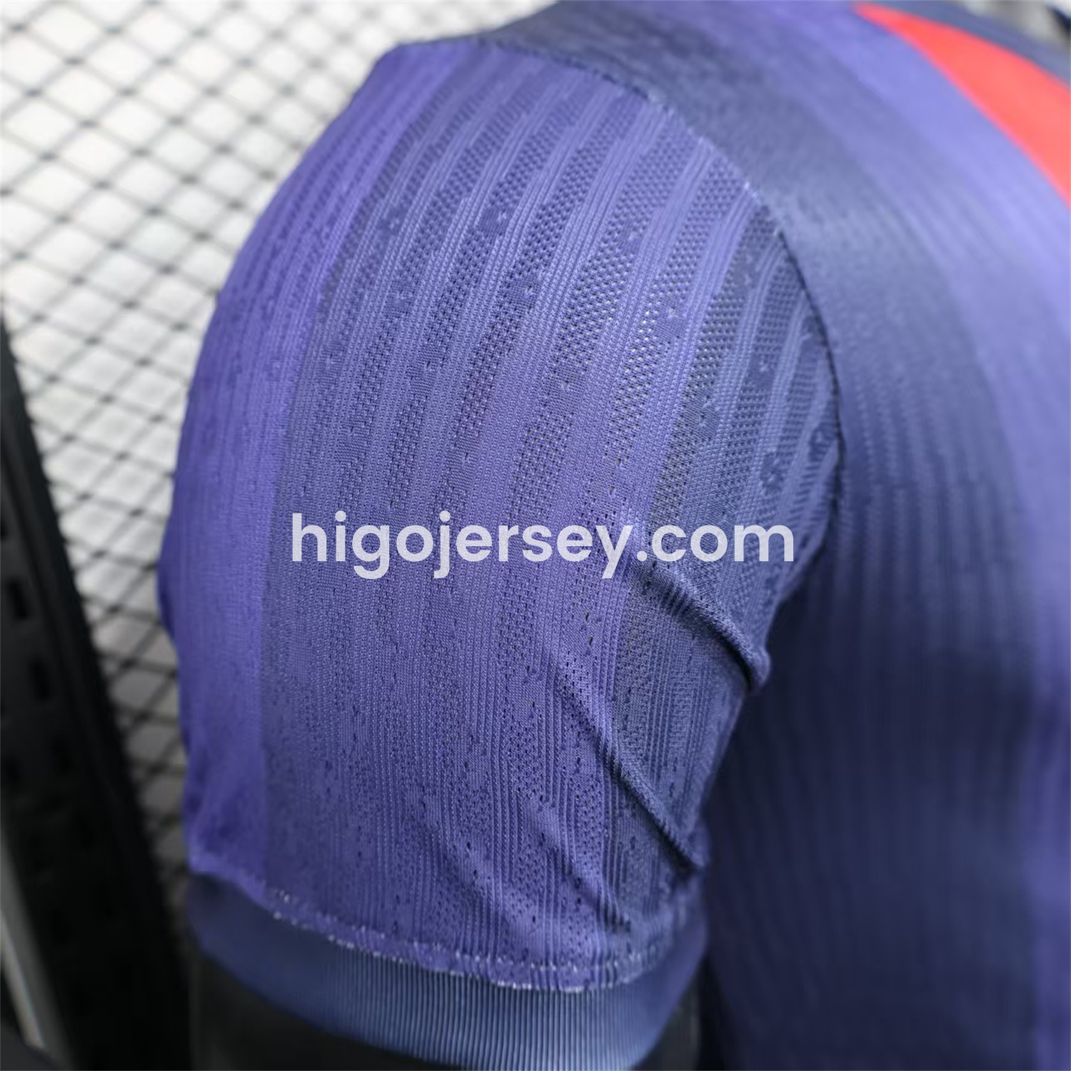 Higojerseys-Barcelona 25-26 Big LOGO Red & Blue Stripe Special Edition Jersey - Player Version