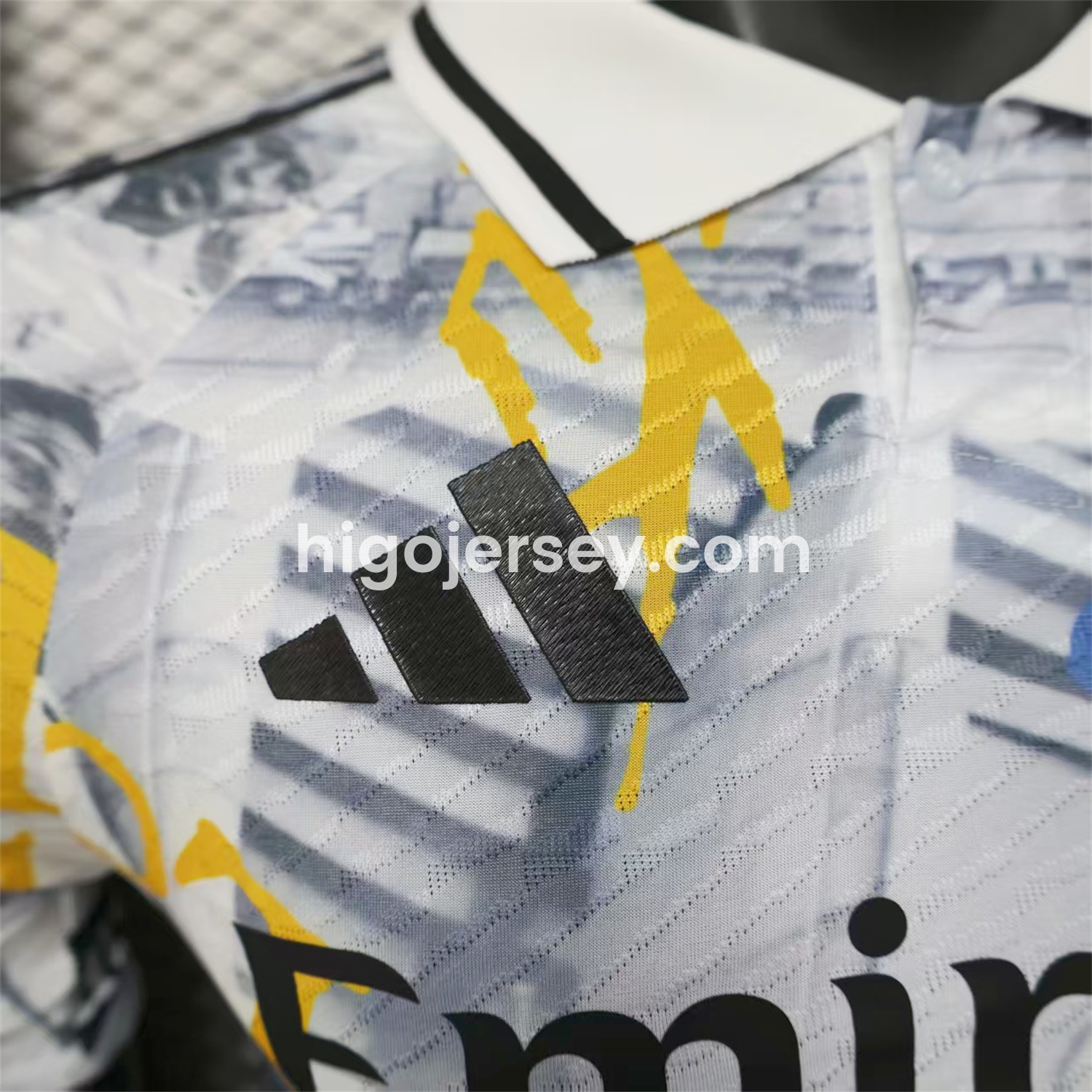 Higojerseys-Real Madrid 25-26 Capture Of Camp Nou POLO White Special Jersey - Player Version