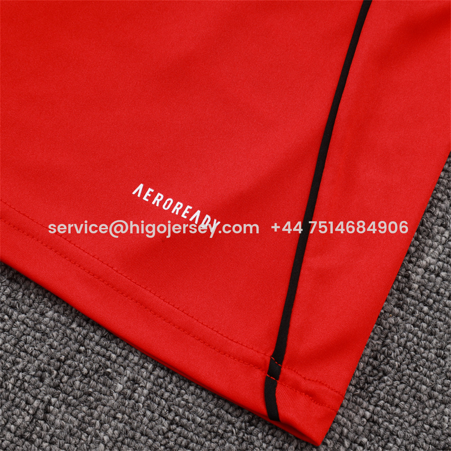 Higojerseys-Liver.pool 25-26 Vest Training Set - Red Vest & Black Shorts